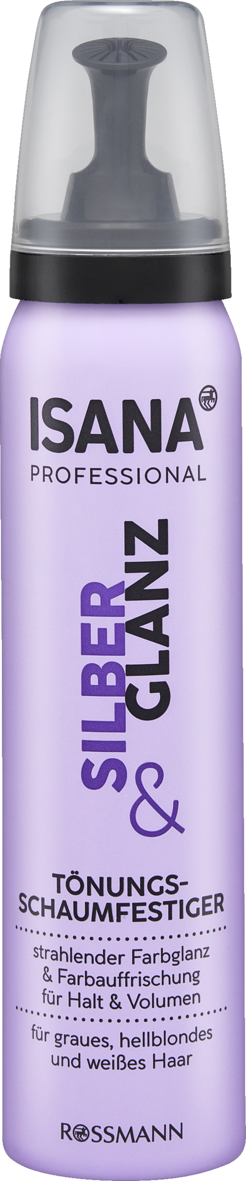ISANA PROFESSIONAL tonings-hårmousse sølv & glans