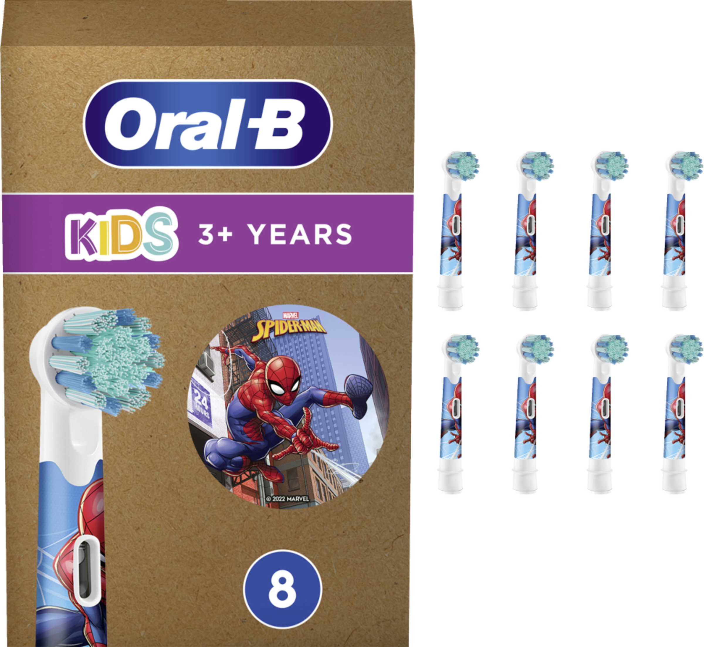 Oral-B Børstehoveder Kids Spiderman