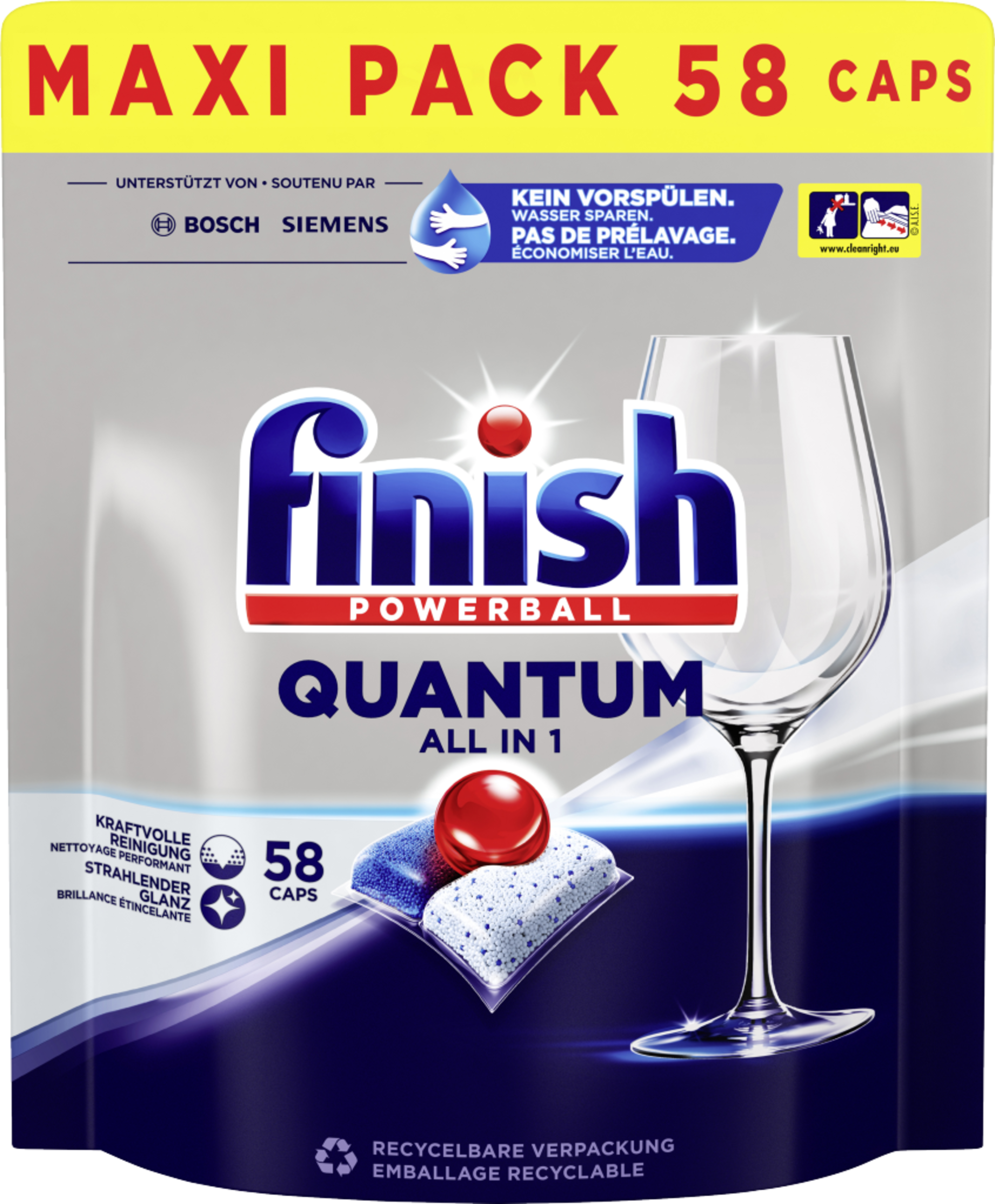 Finish Quantum All in 1 Caps Regular Maxi Pack Køb online rossmann.dk