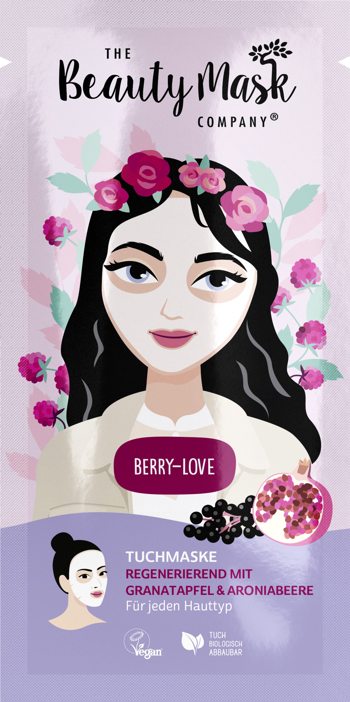 The Beauty Mask Company Berry-Love stofmaske