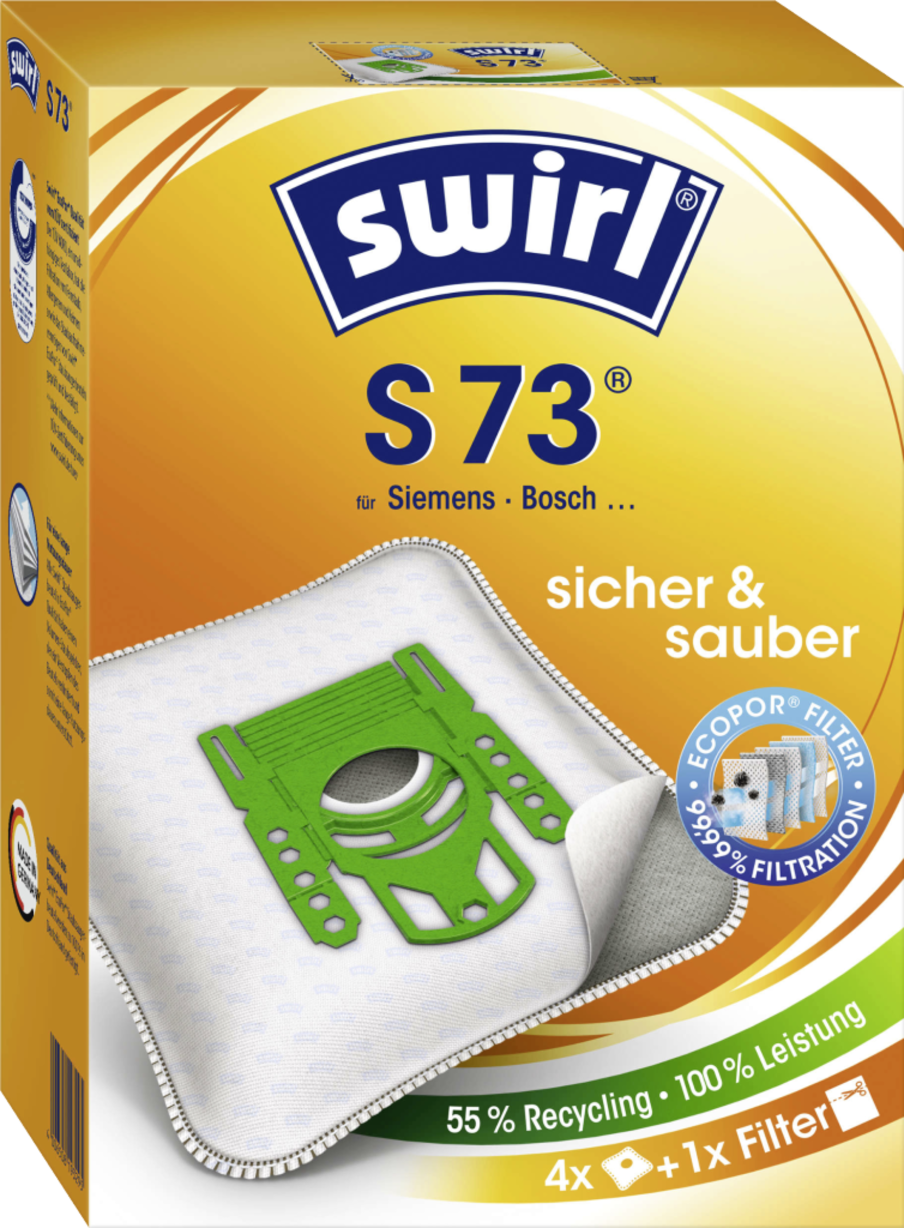 Swirl Støvsugerposer S 73 EcoPor®