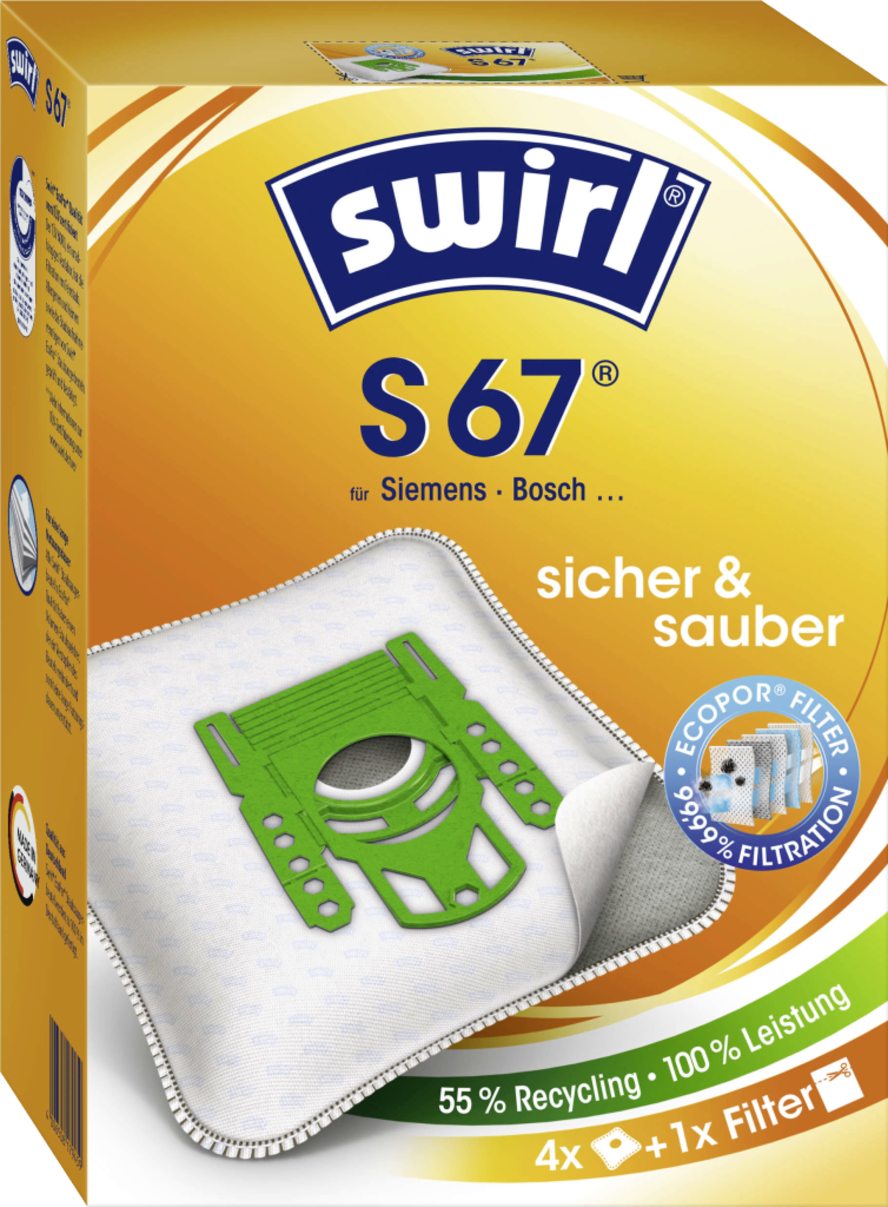 Swirl Støvsugerposer S 67 EcoPor®
