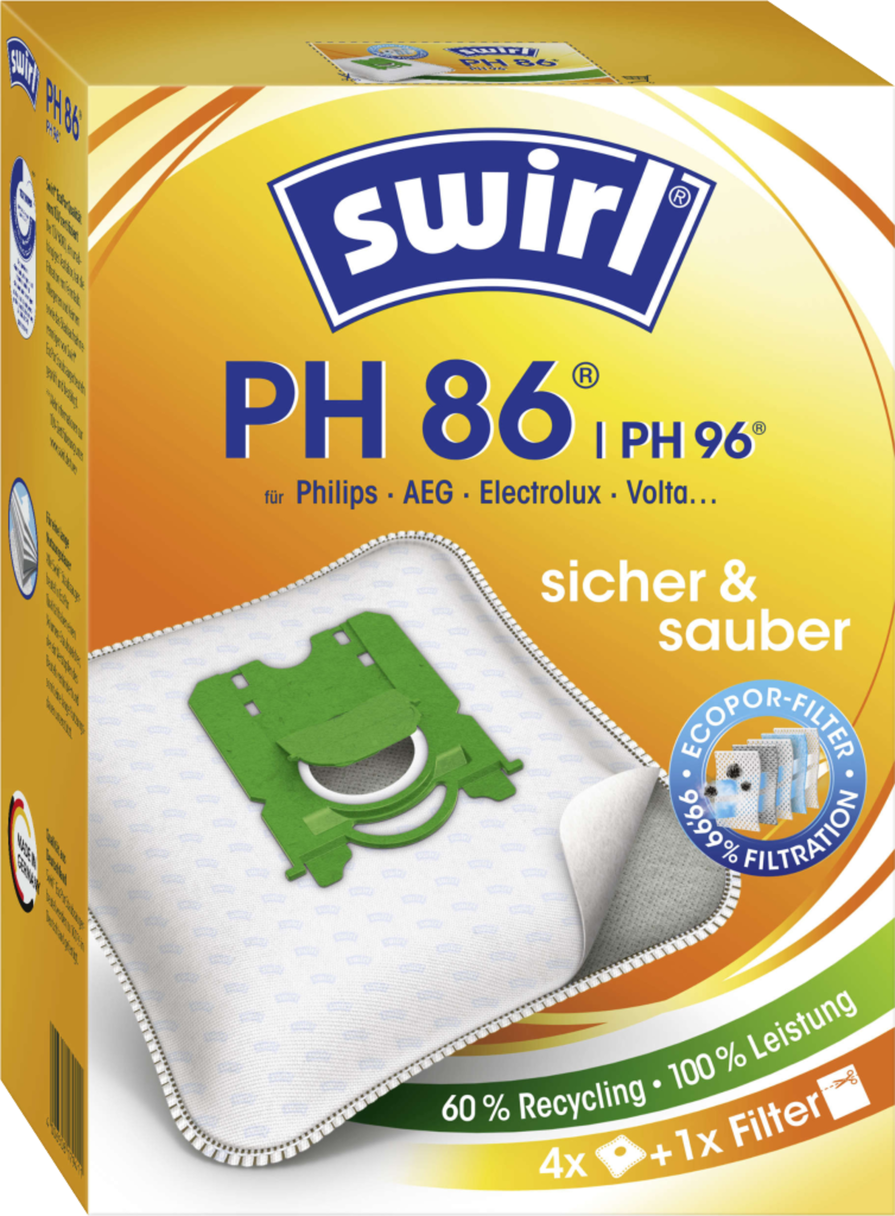 Swirl Støvsugerposer PH 86 / PH 96 EcoPor®