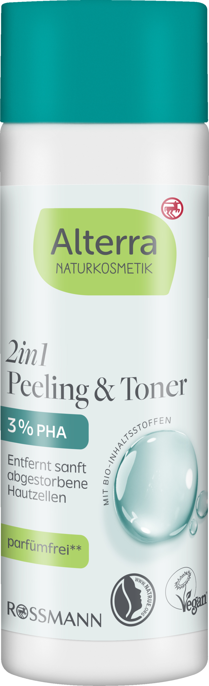 Alterra NATURKOSMETIK 2-i-1 peeling og toner med PHA