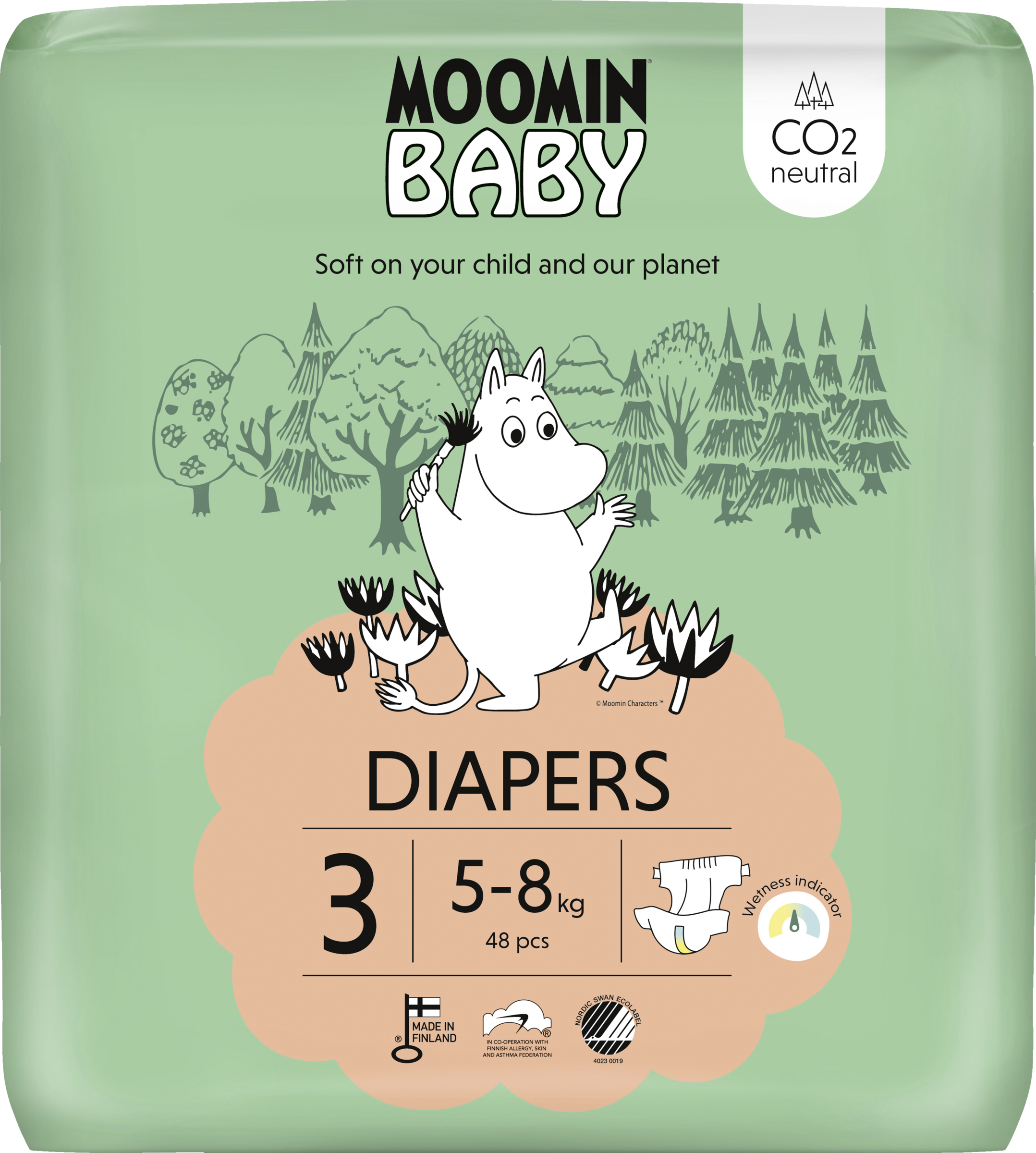 Moomin Baby Ble størrelse 3 (5-8 kg)