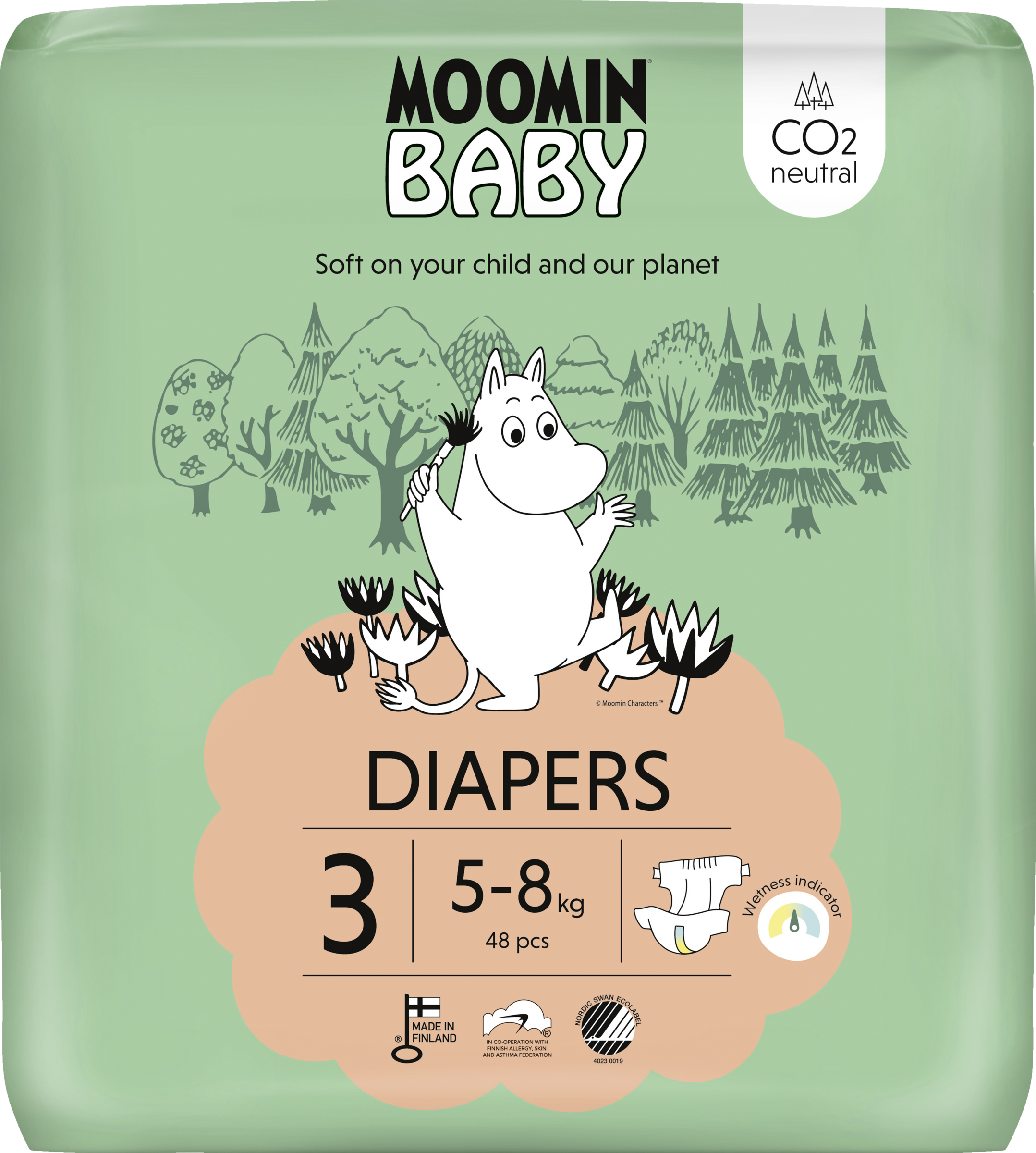 Moomin Baby Ble størrelse 3 (5-8 kg)