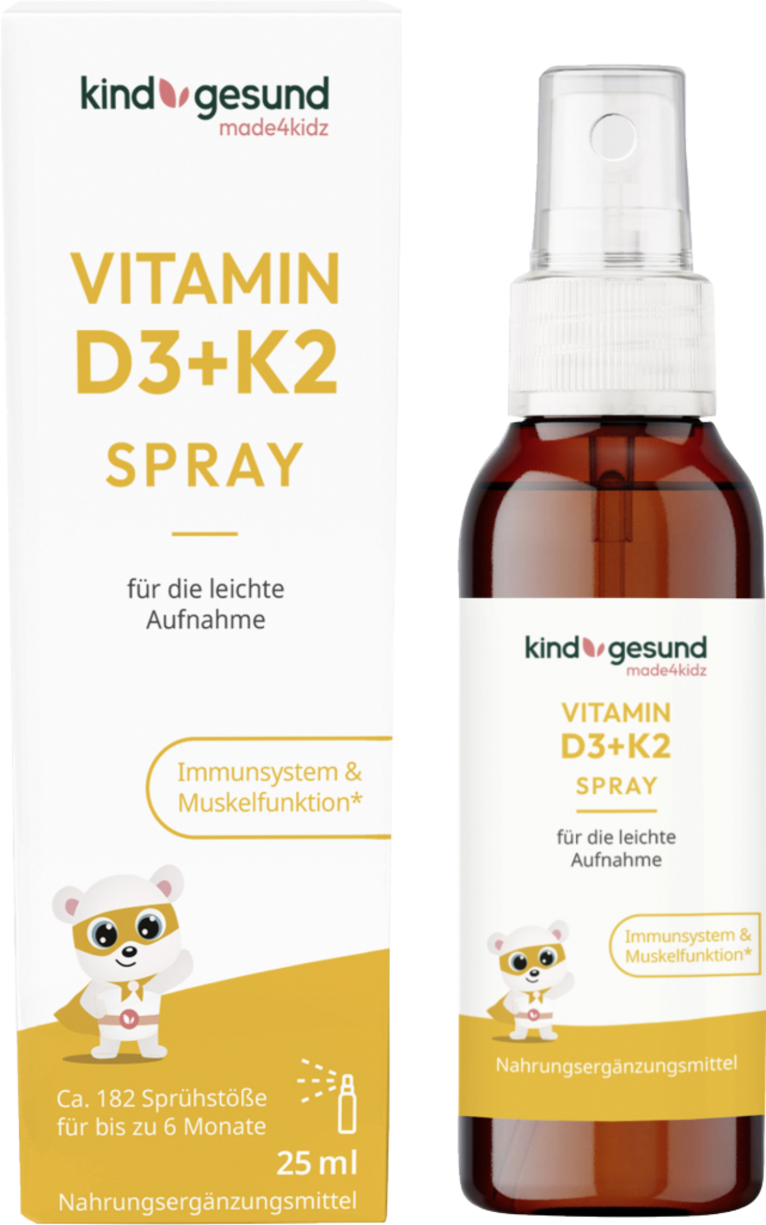 kindgesund Vitamin D3+K2 spray til børn