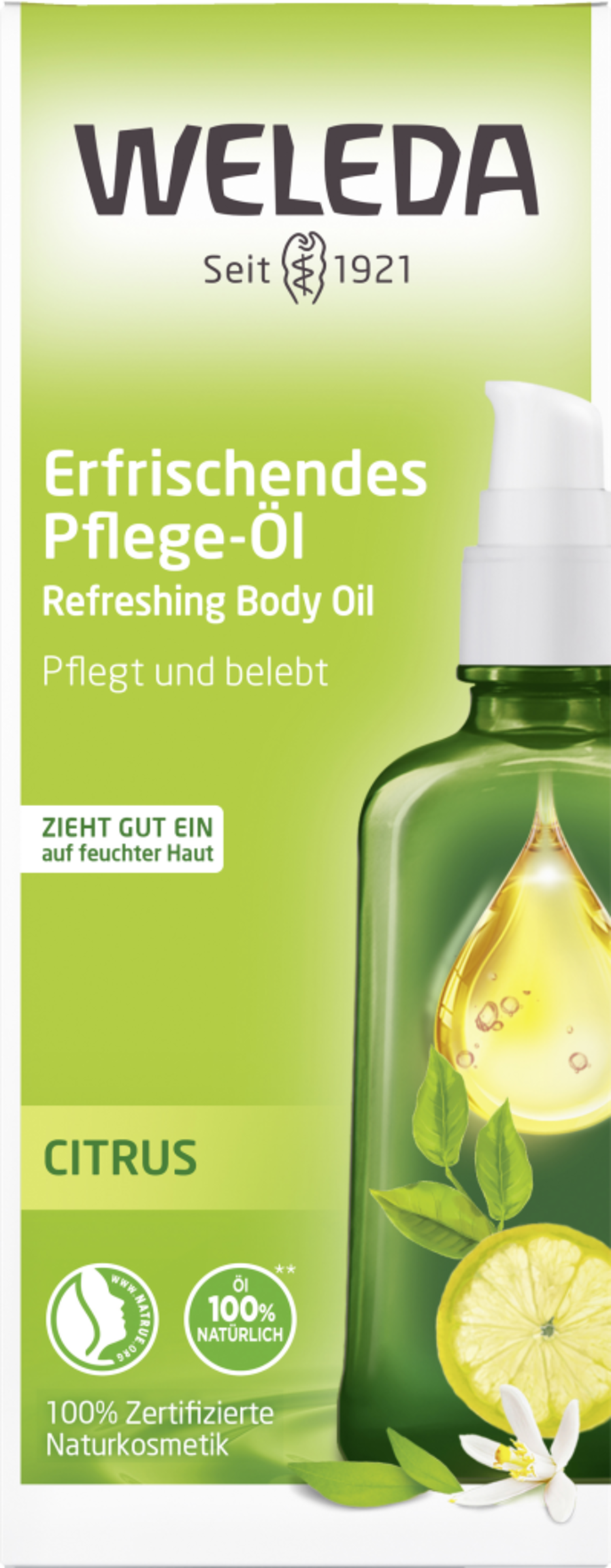 Weleda Opfriskende plejeolie citrus
