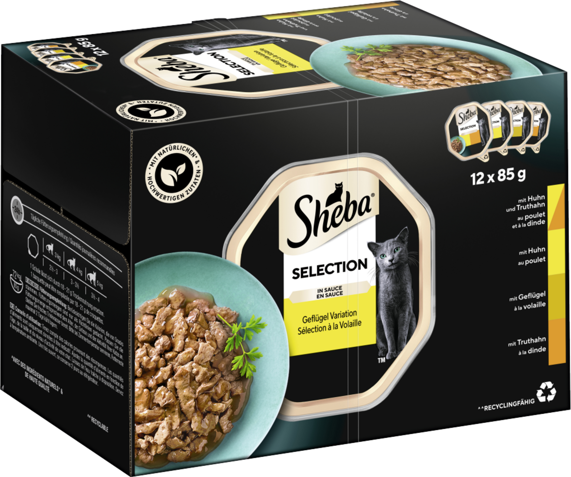 Sheba Selection in Sauce fjerkræsvariant multipack