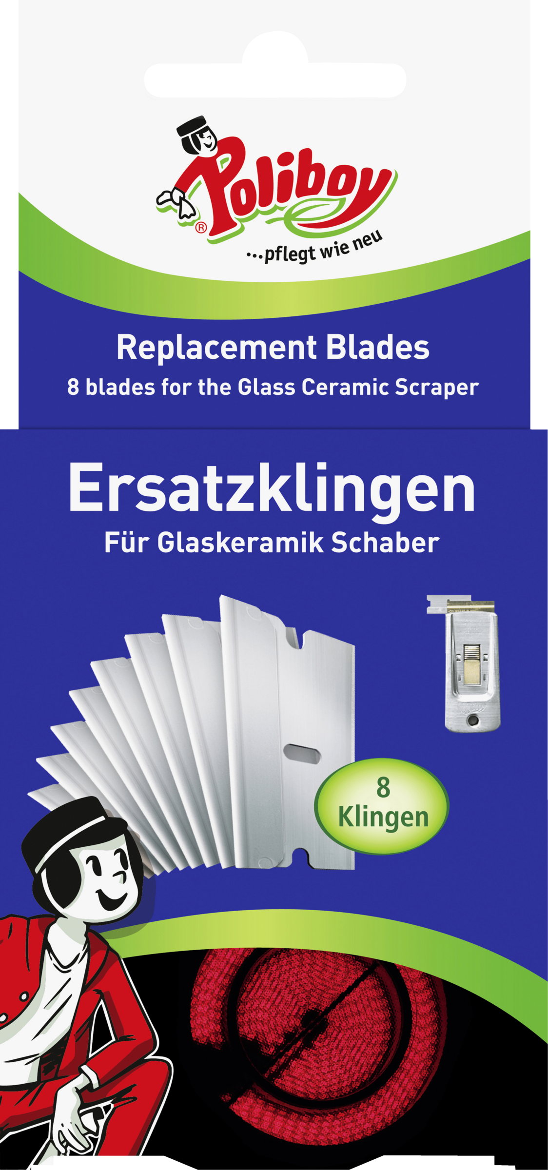 Poliboy Reserveblade til skraber til glaskeramik