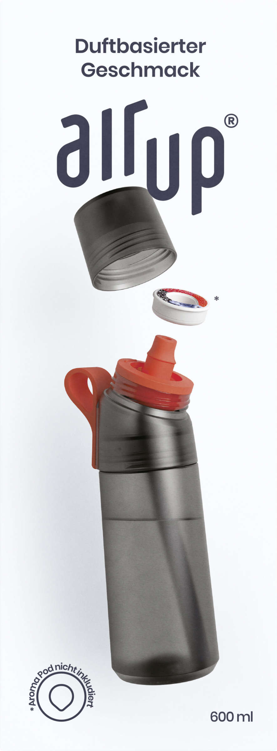 air up Gen 2 Charcoal Grey flaske 600 ml