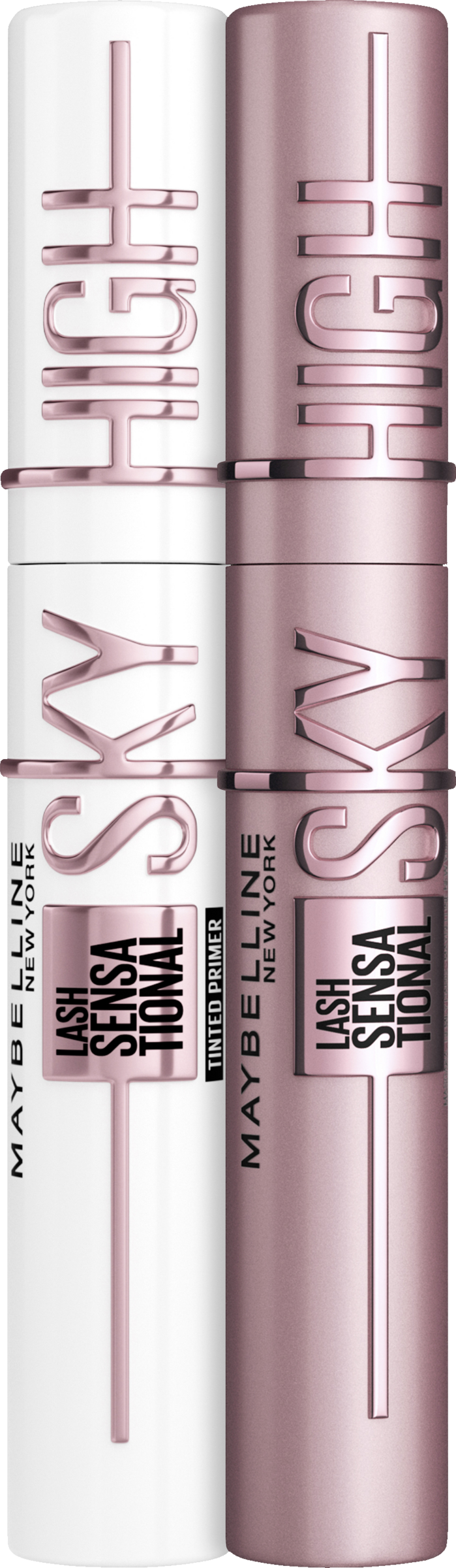 Maybelline New York Lash Sensational Sky High Very Black & Lash Sensational Sky High Tinted Primer kombinationssæt