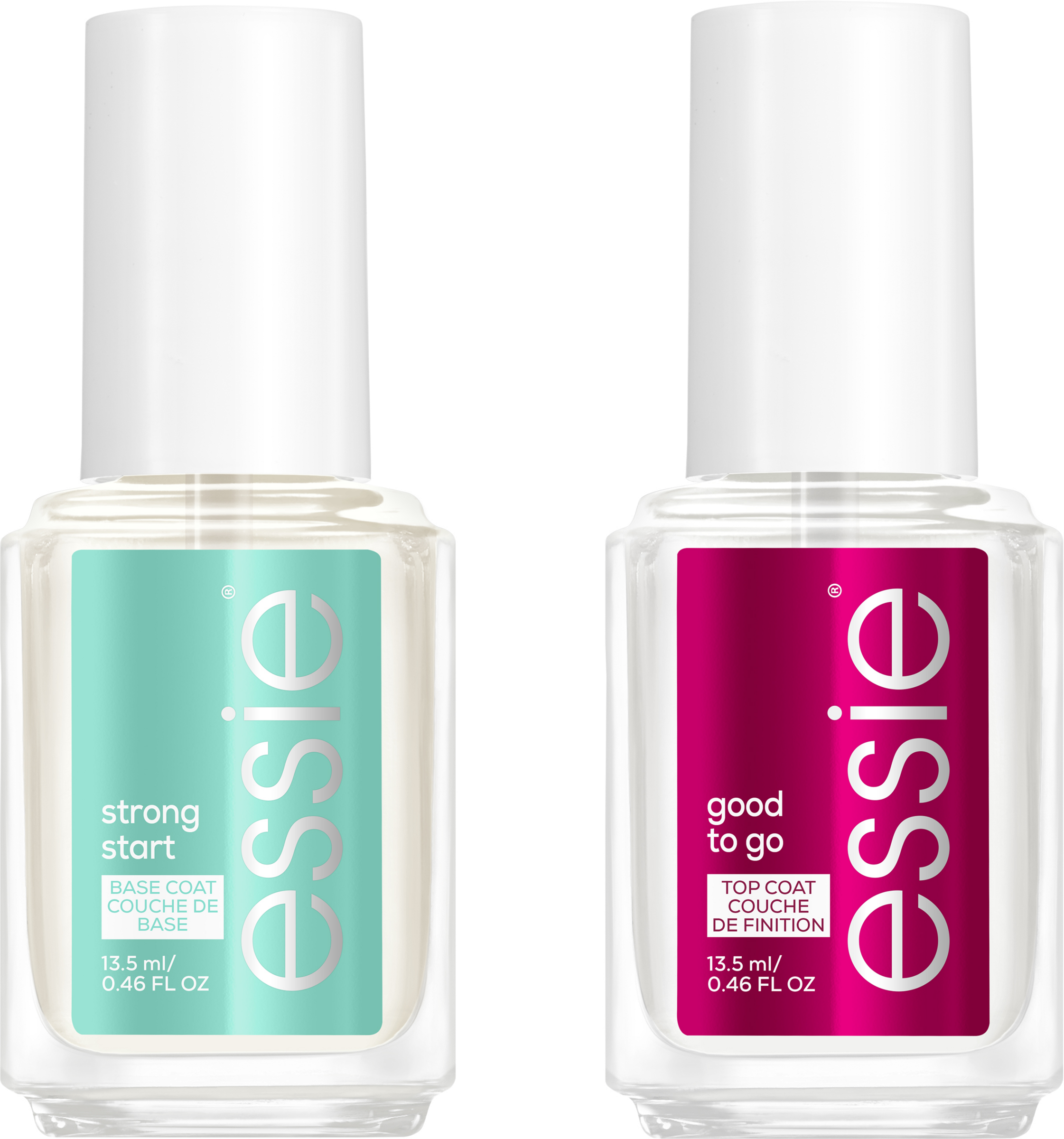 essie Strong start base coat, good to go top coat neglelaksæt