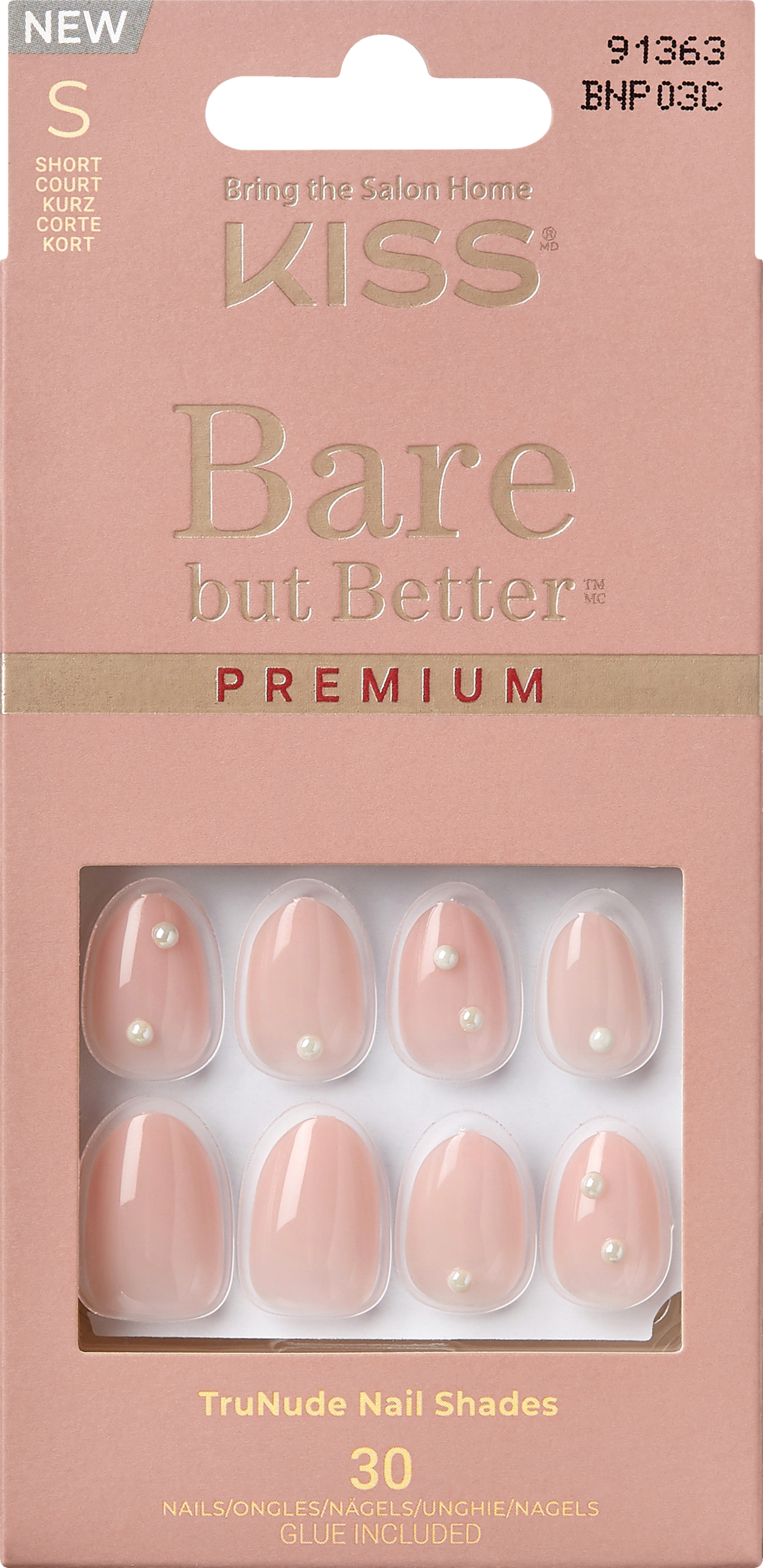 KISS Bare-But-Better Premium Nails - Slay