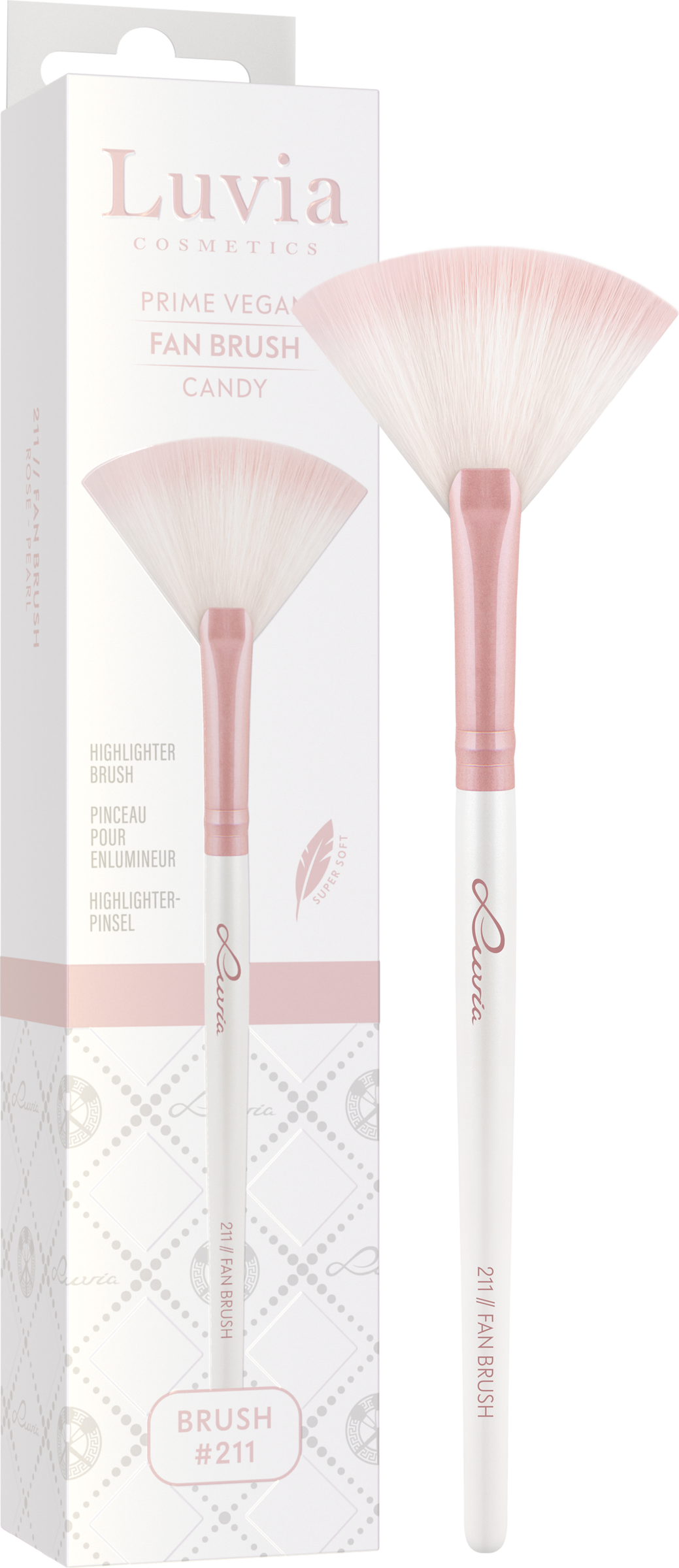 Luvia Cosmetics 211 Fan Brush - Candy