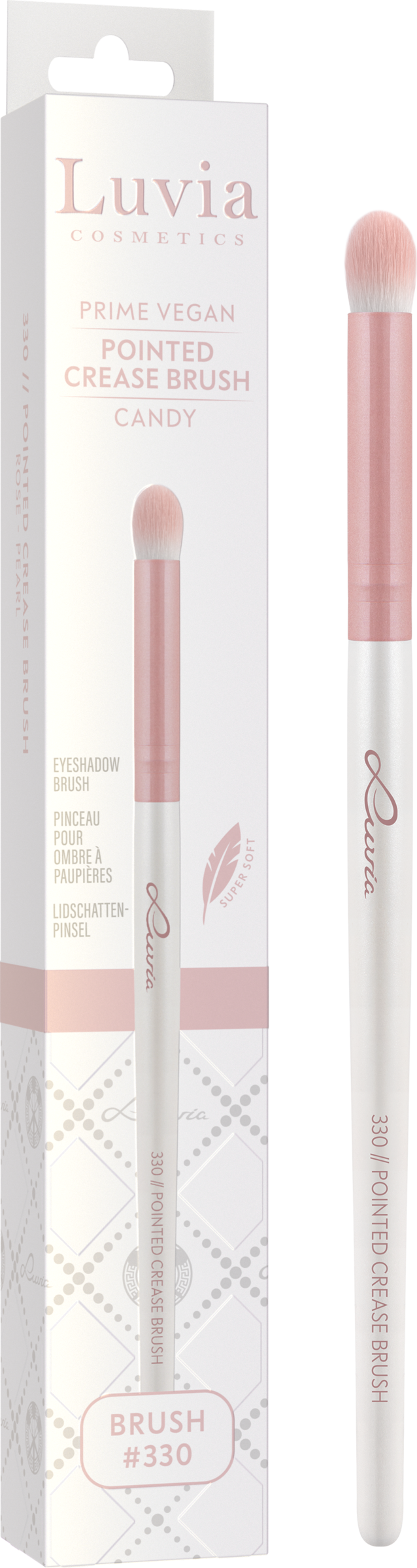 Luvia Cosmetics 330 Pointed Crease Brush - Candy