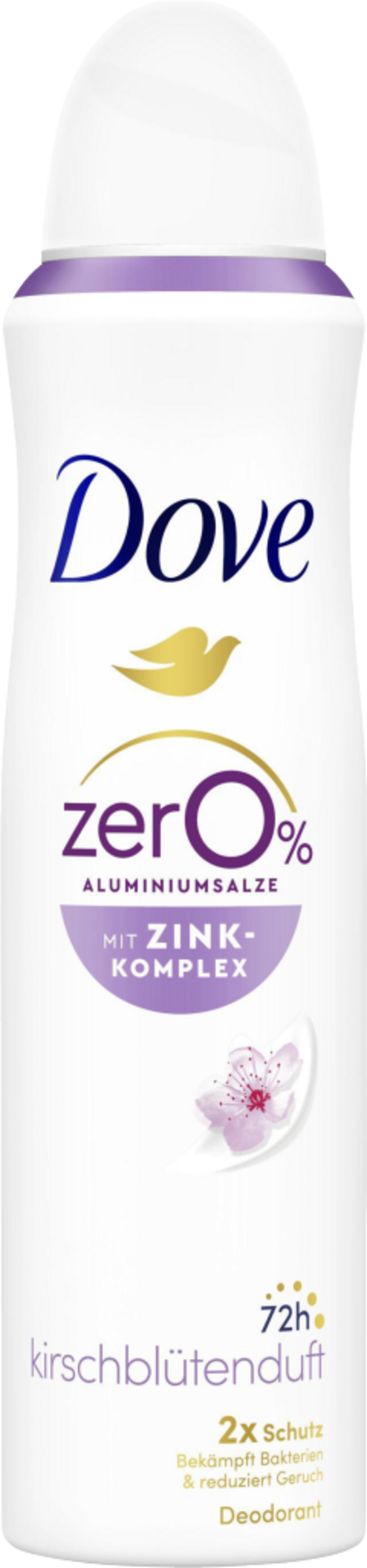 Dove Deospray med zink-kompleks og kirsebærblomstduft