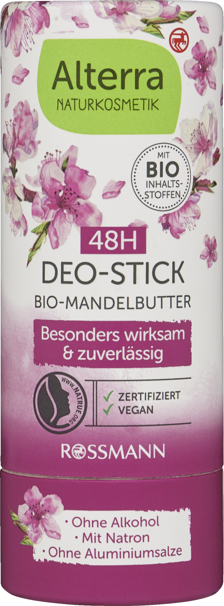 Alterra NATURKOSMETIK Deo-stick økologisk mandelsmør