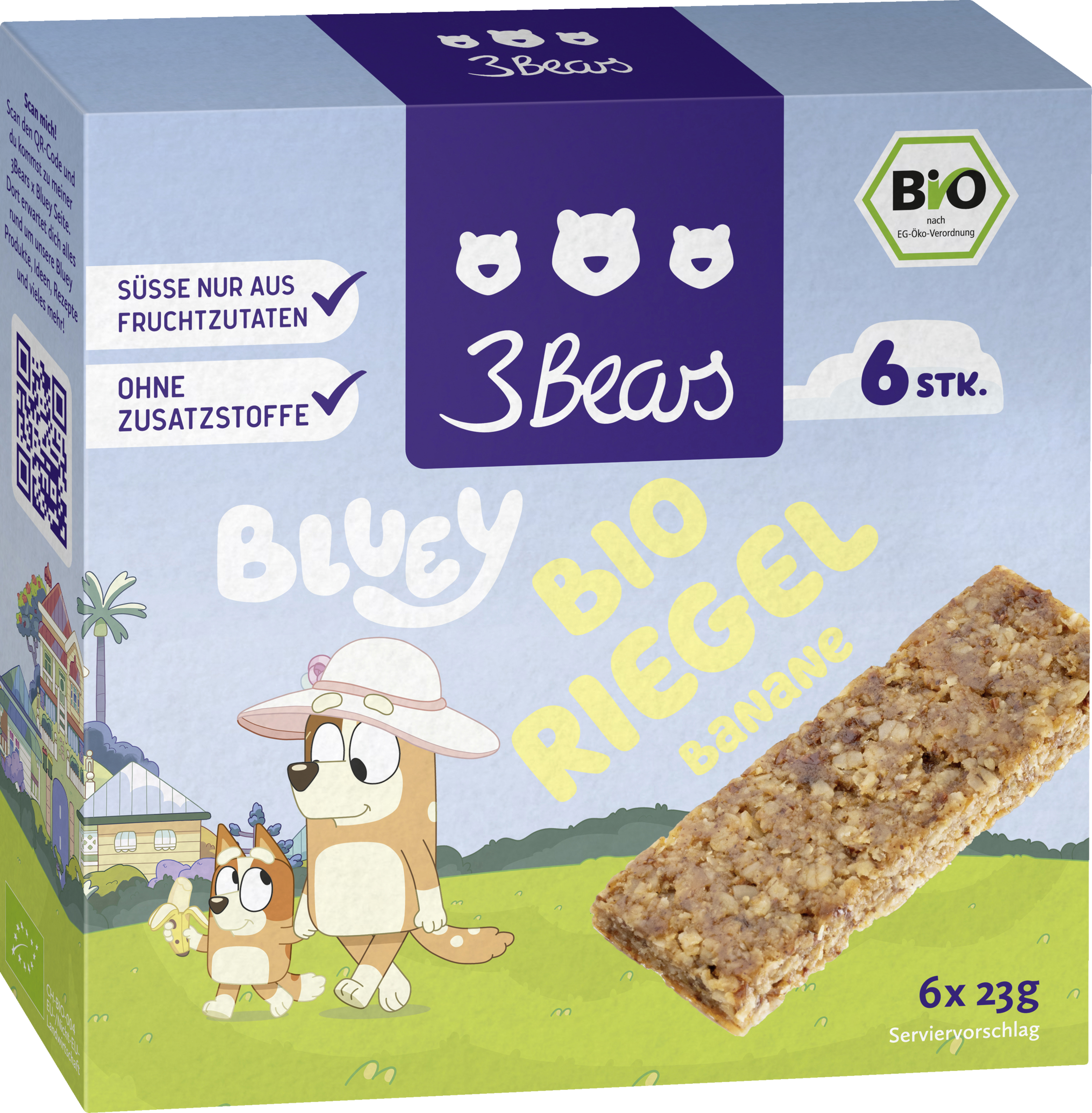 3Bears Økologisk bananbar Bluey