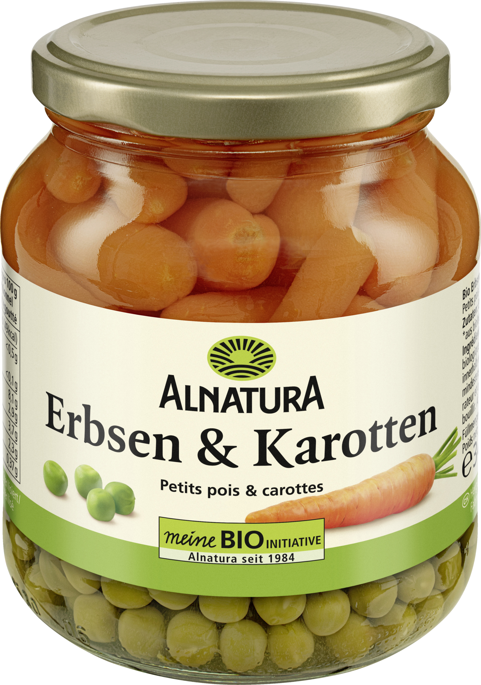 Alnatura Økologiske ærter og gulerødder