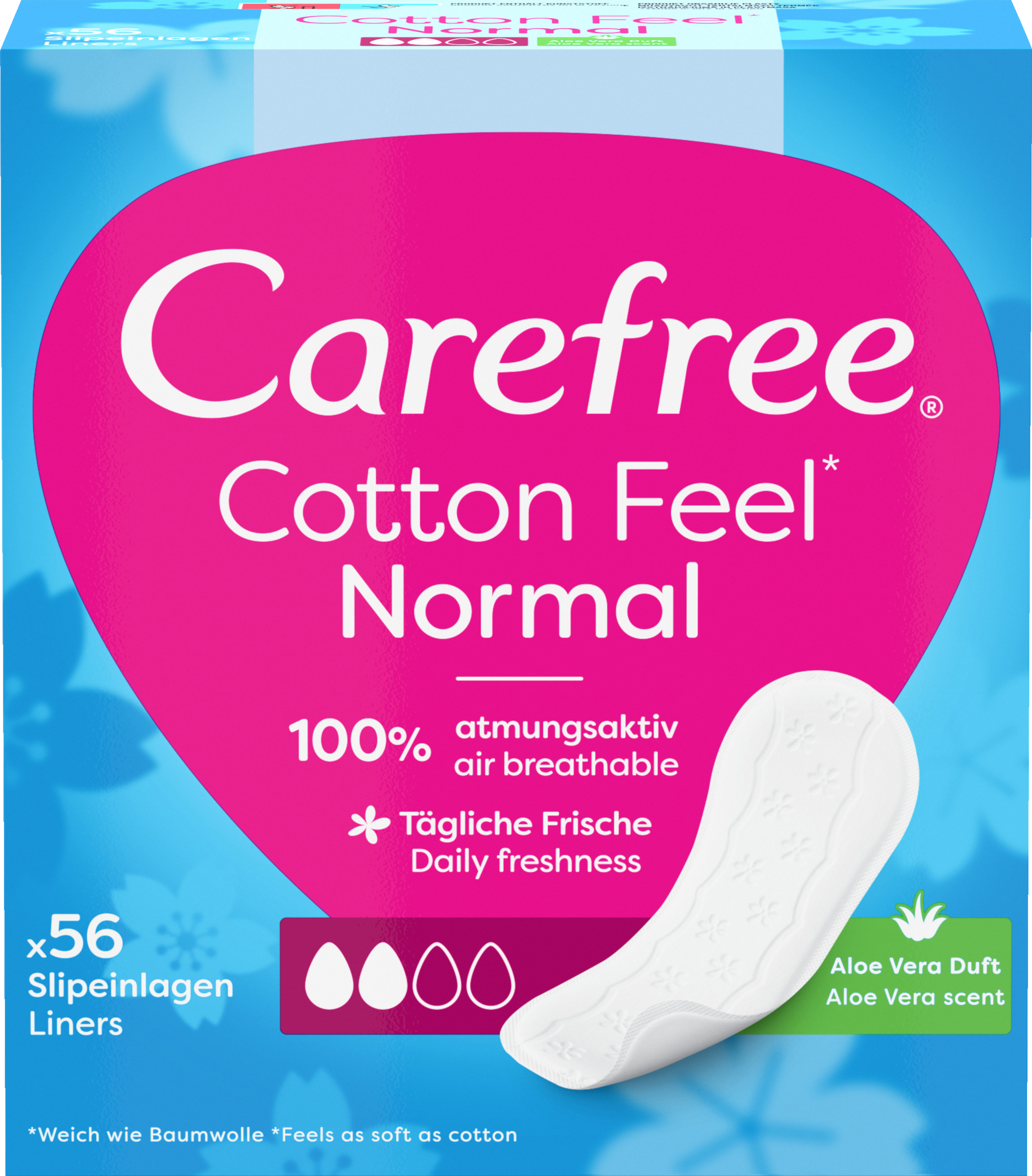 Carefree Trusseindlæg Cotton Feel Normal Aloe
