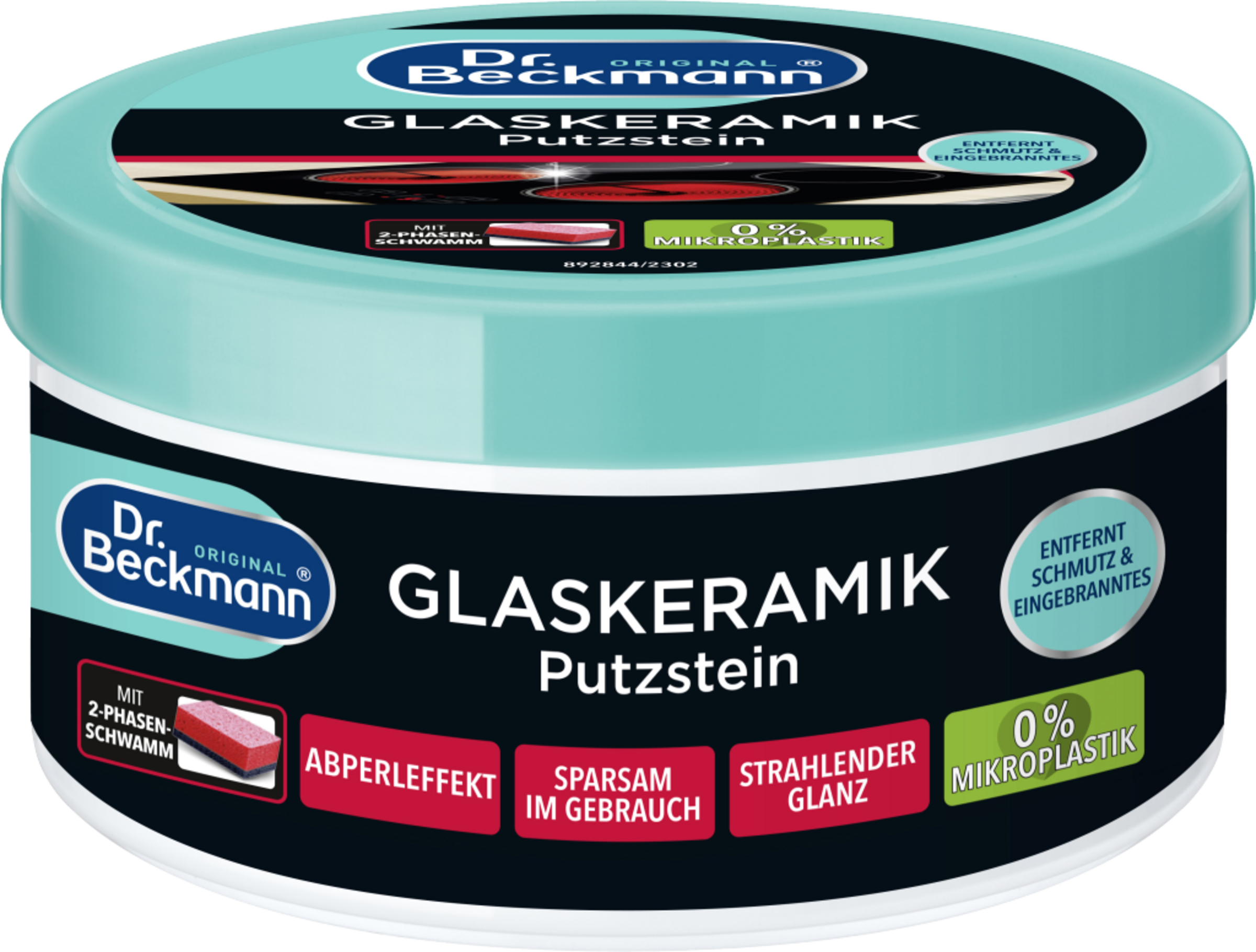 Dr. Beckmann Glaskeramisk rengøringssten med rensesvamp