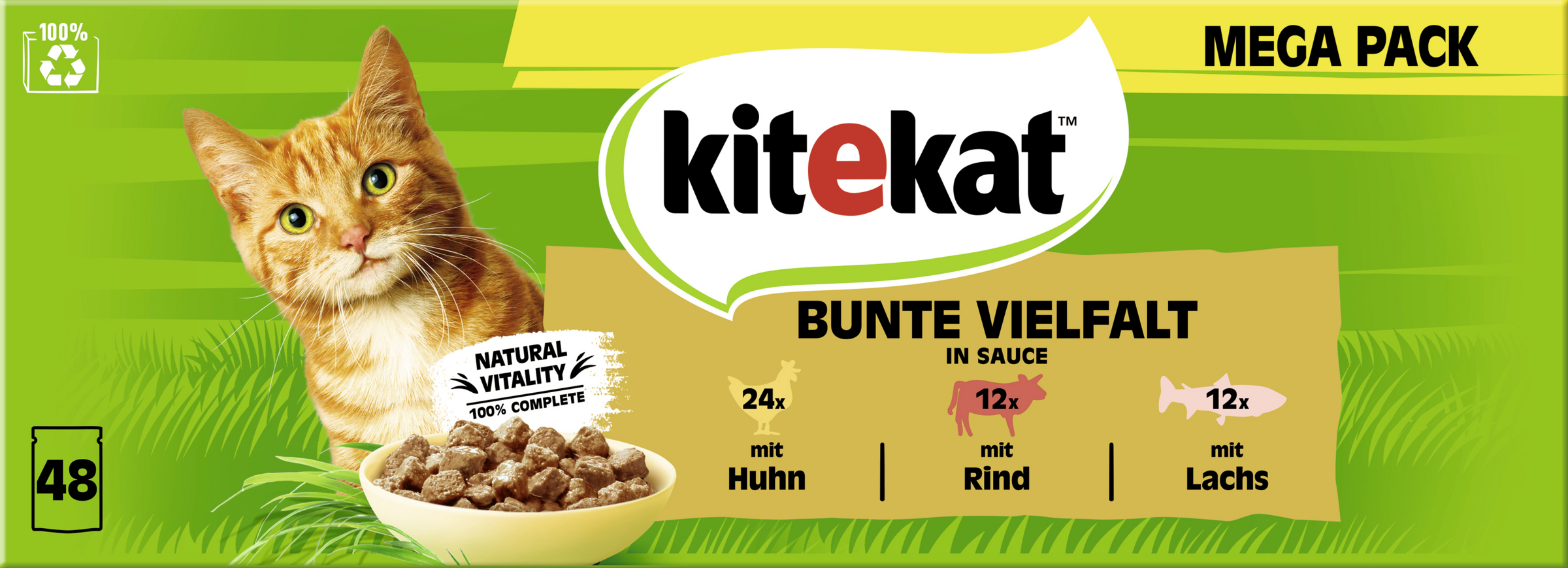 Kitekat Vådfoder til katte i portionspose, stort udvalg i sauce