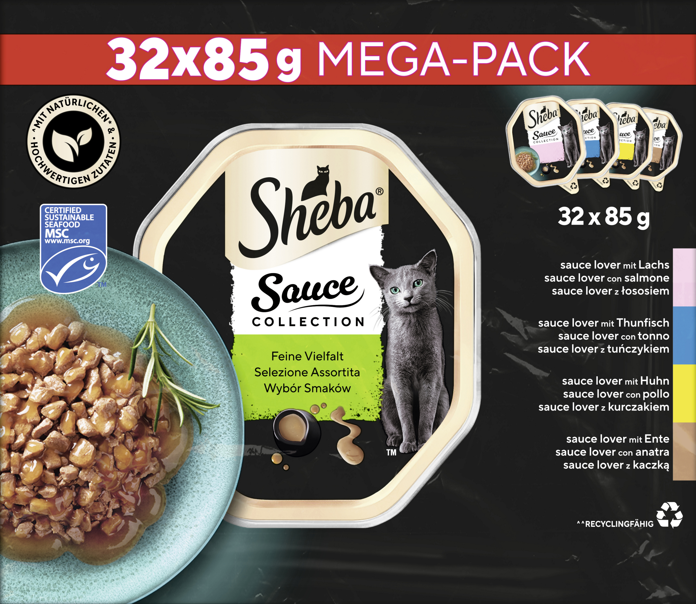 Sheba Sauce Collection Mega-Pack fint udvalg