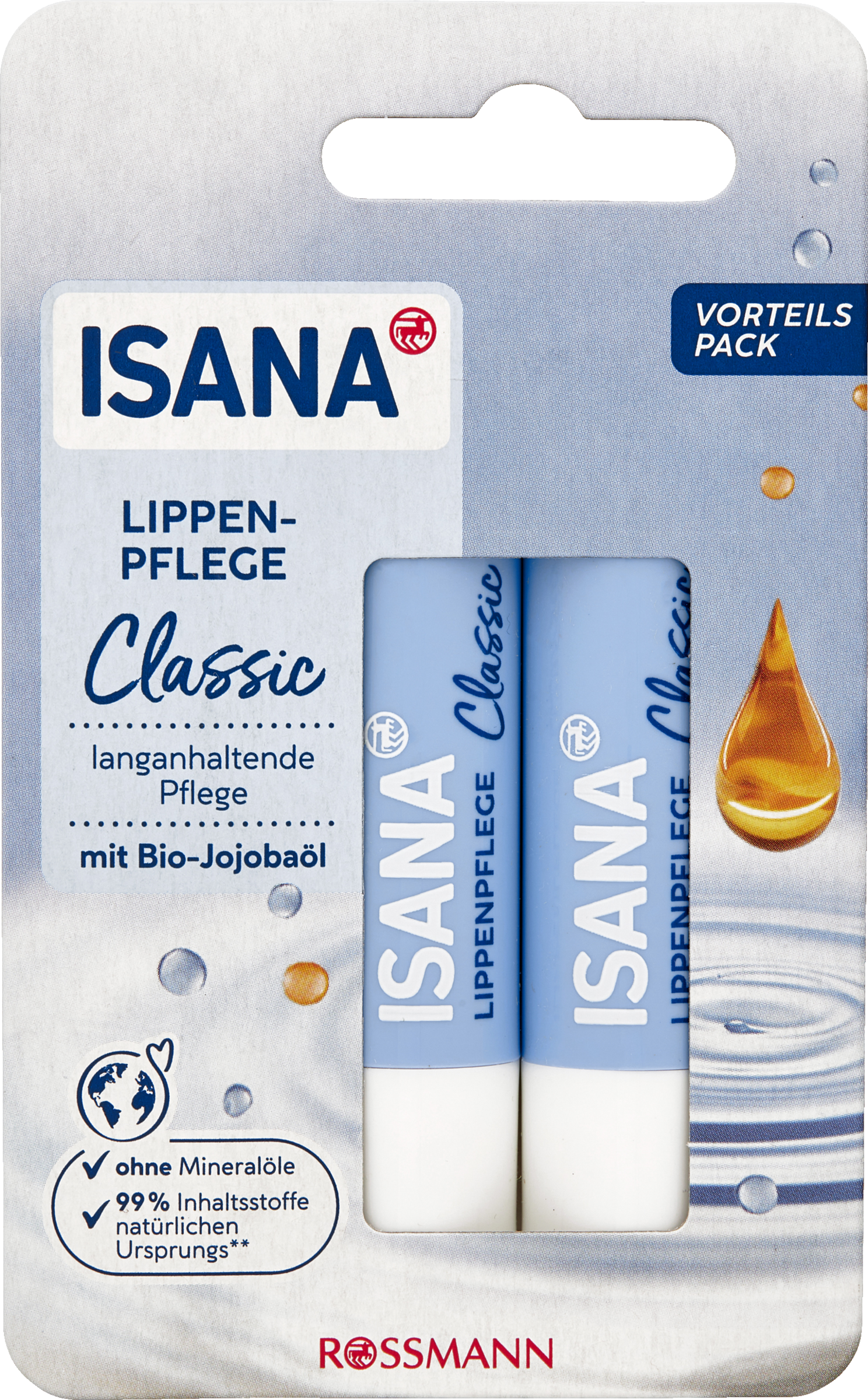 ISANA Classic læbepleje i dobbeltpakke