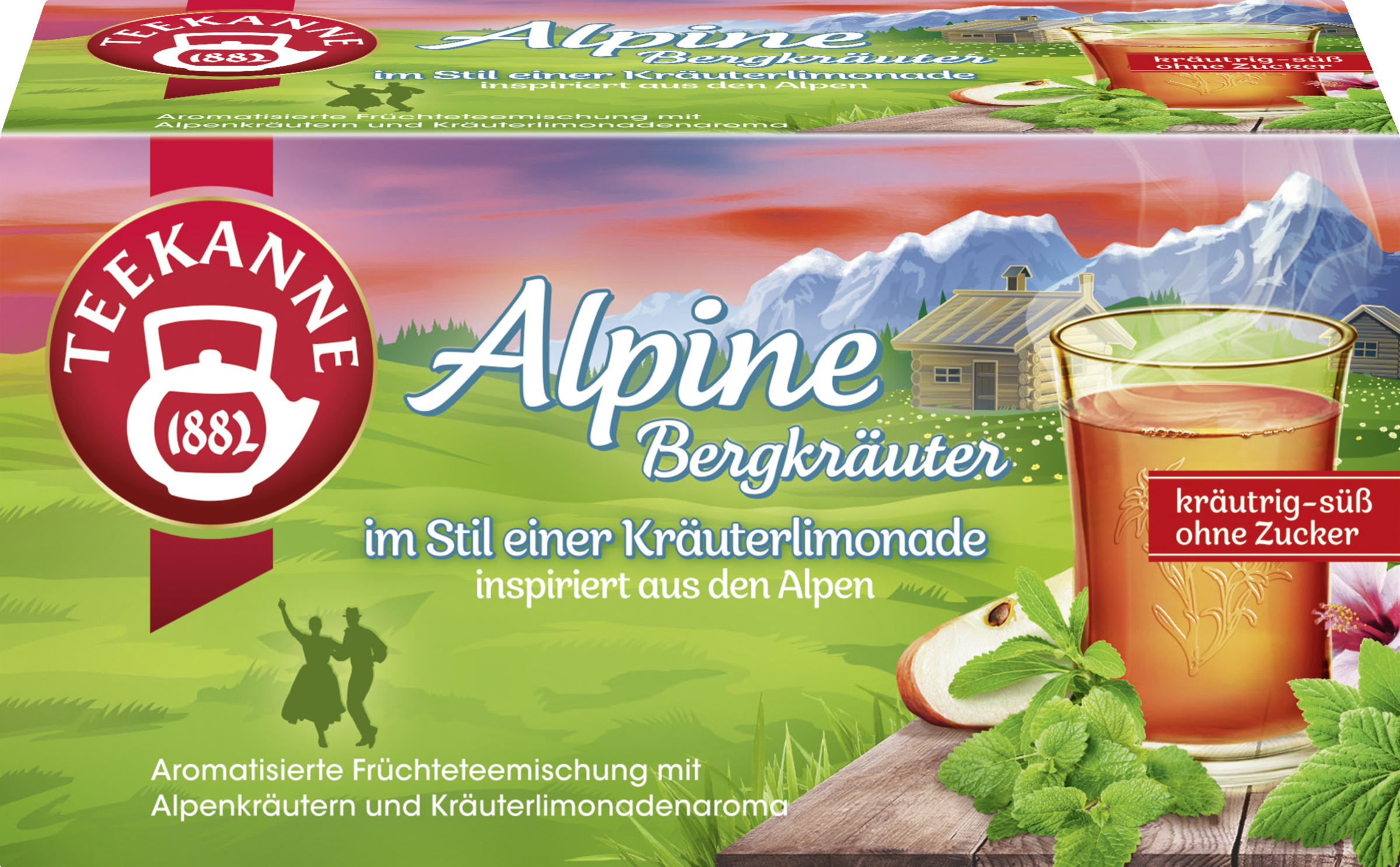 Teekanne Frugtteblanding alpine urter (18 poser)