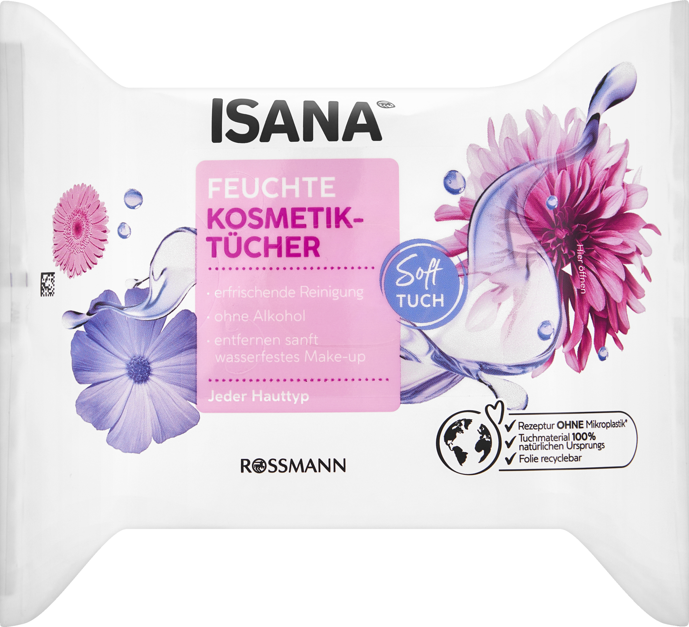 ISANA fugtige kosmetikservietter