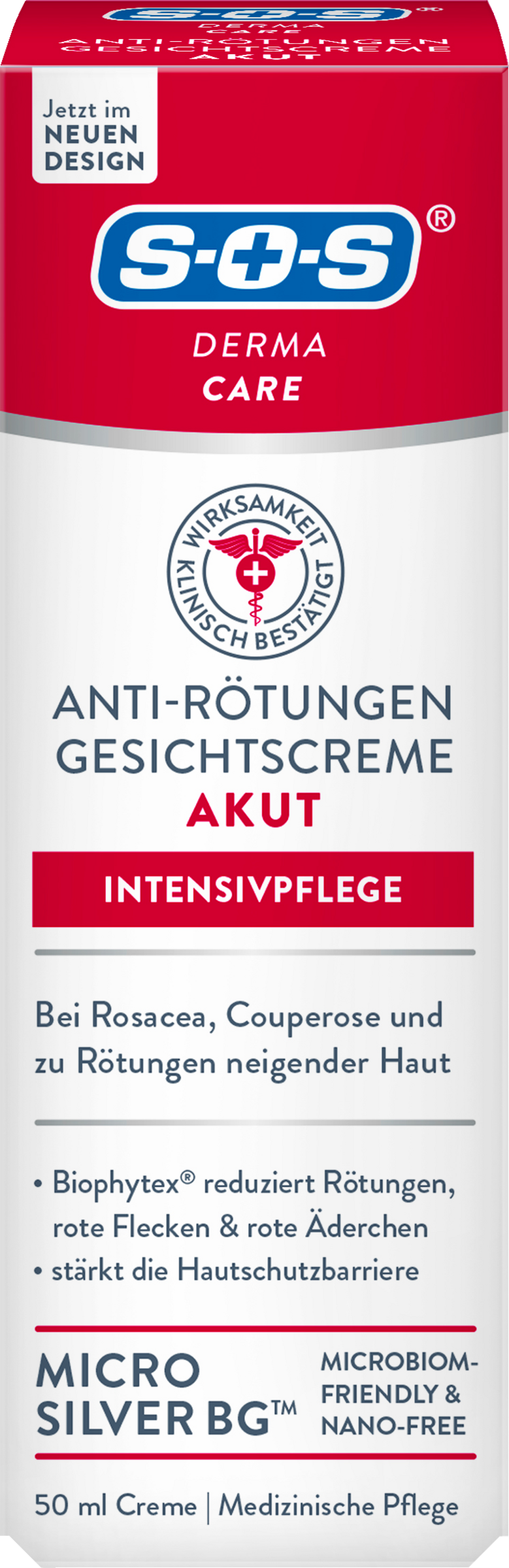 SOS Derma Care ansigtscreme mod akut rødme