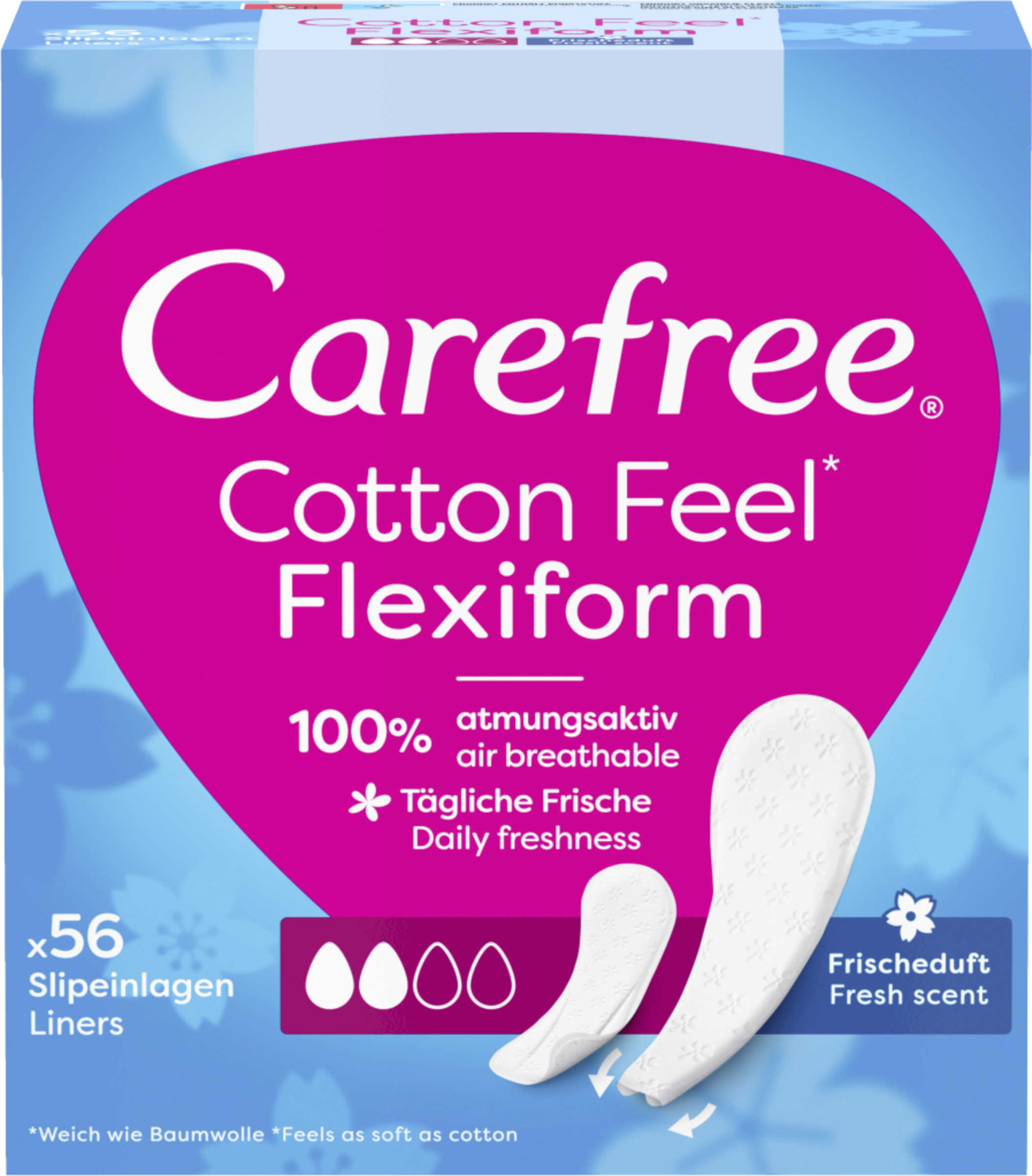Carefree Trusseindlæg Cotton Feel Flexiform med frisk duft