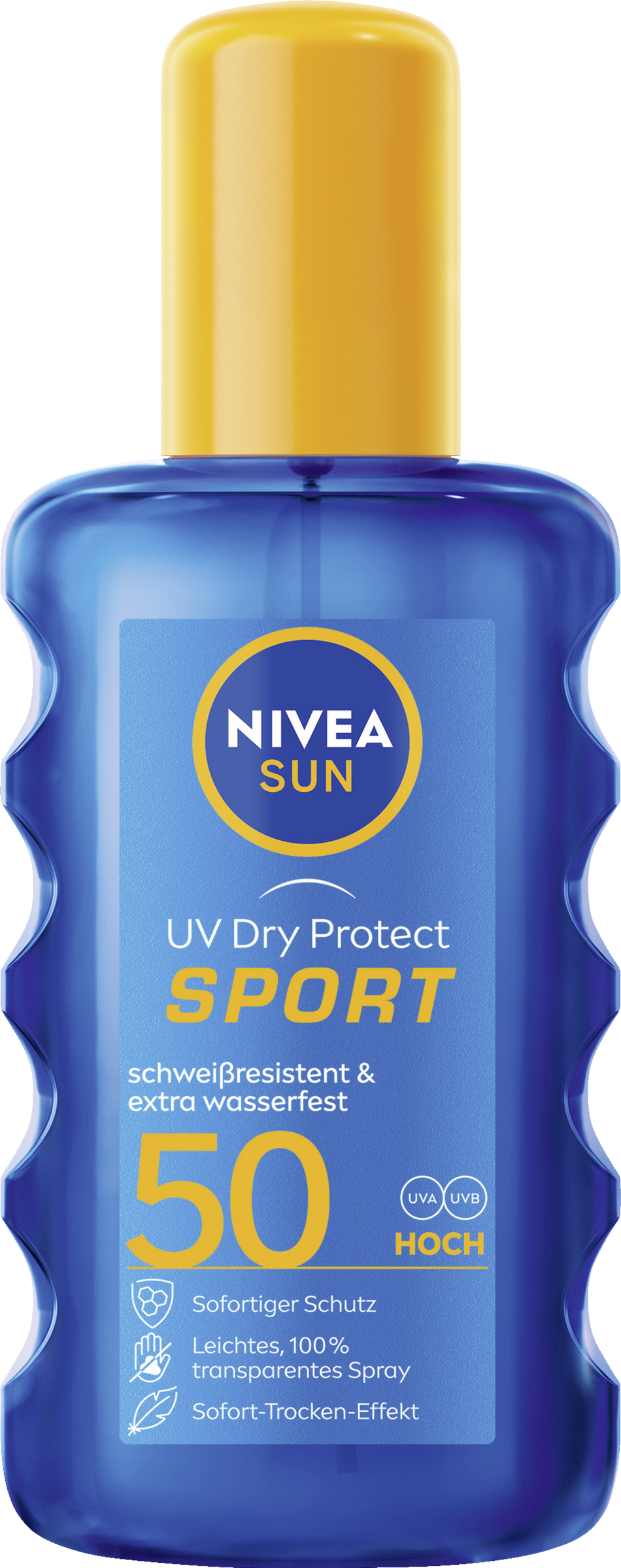 NIVEA SUN UV Dry Protect Sport transparent spray solfaktor 50