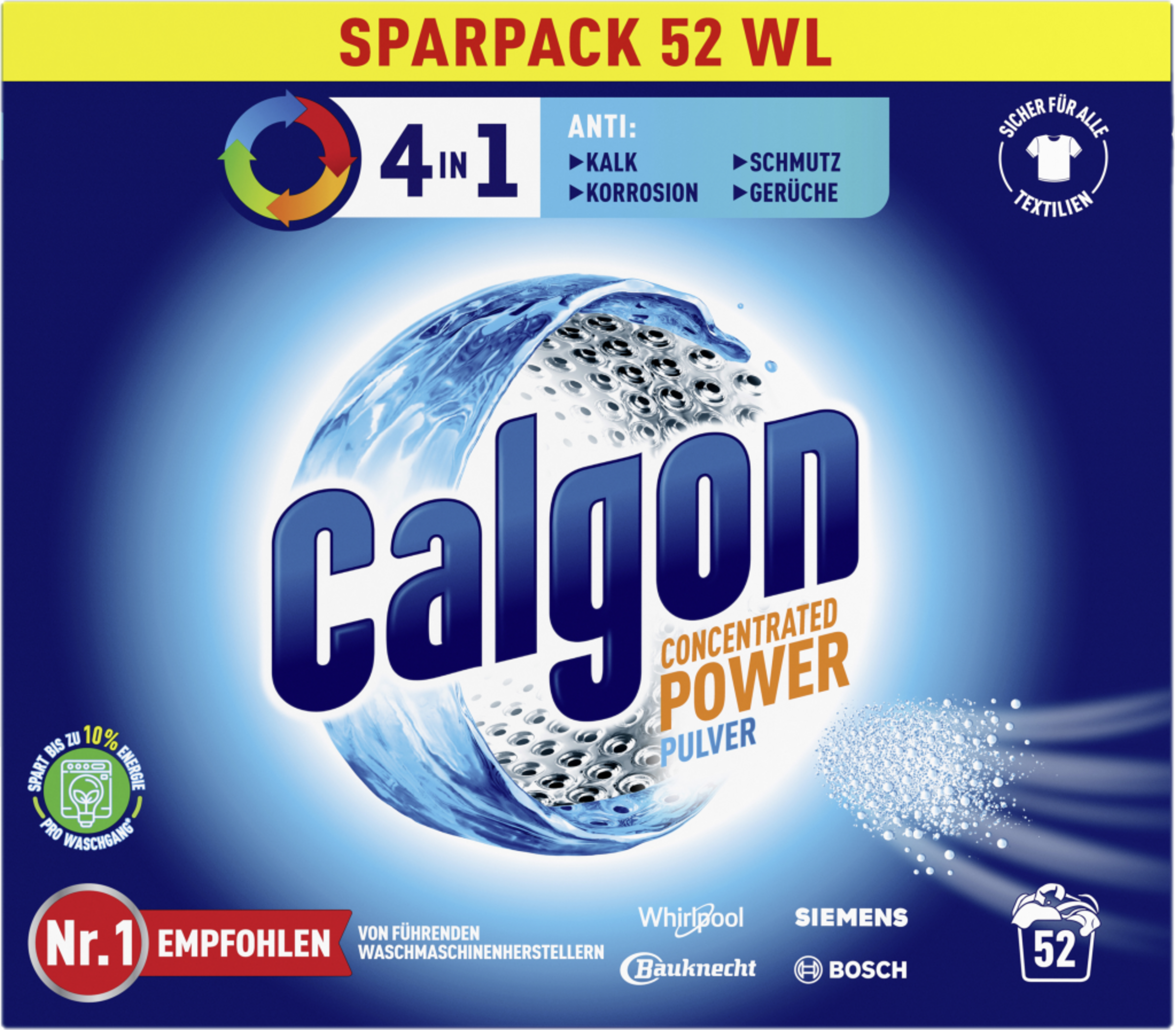 Calgon 4in1 Power Pulver 52 vaske
