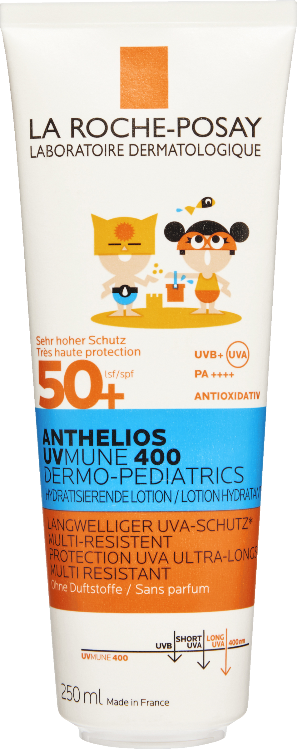 LA ROCHE-POSAY Anthelios UVMUNE 400 Dermo-Pediatrics fugtende lotion solfaktor 50+