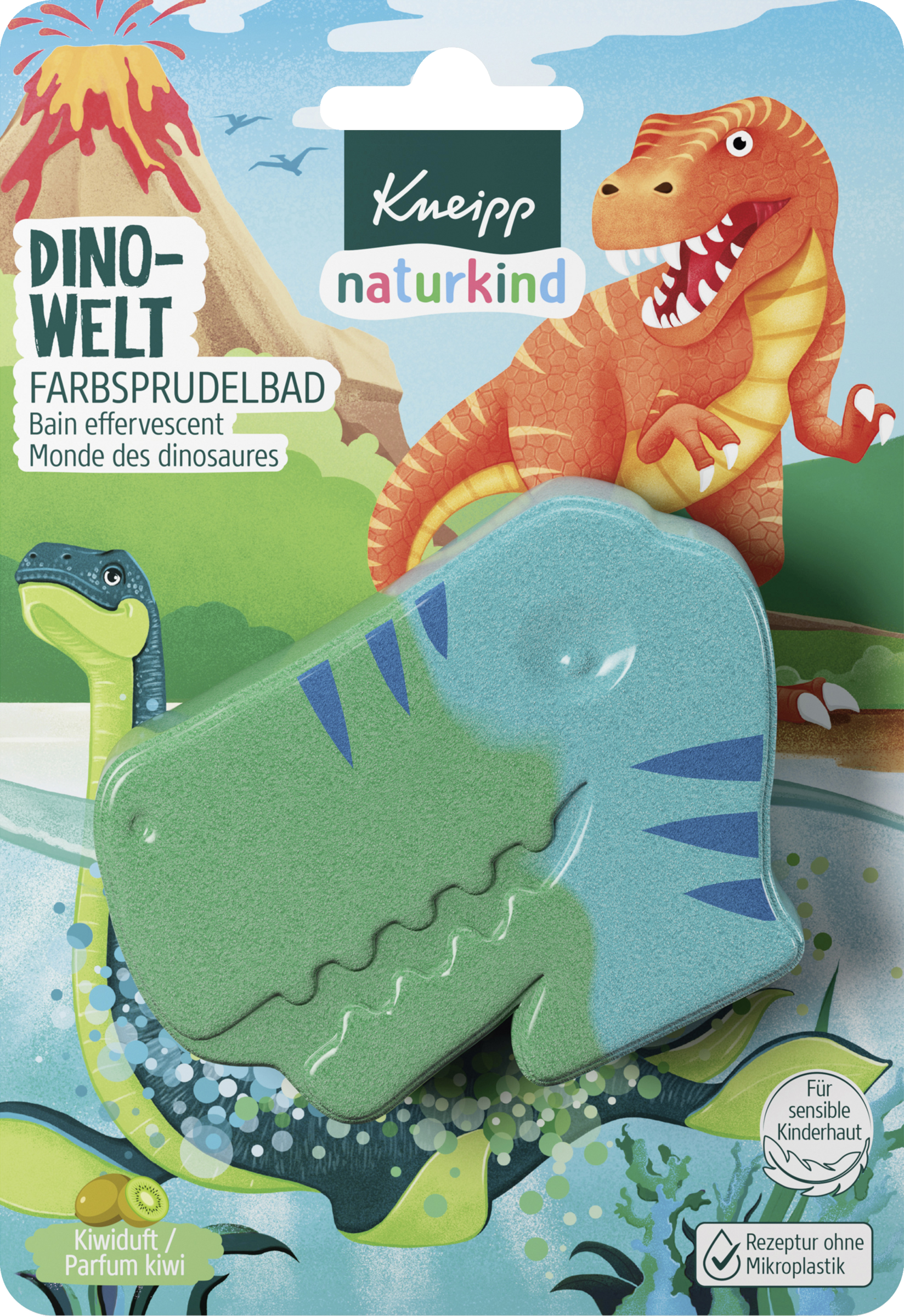Kneipp naturkind Dino-verden boblebad med farver