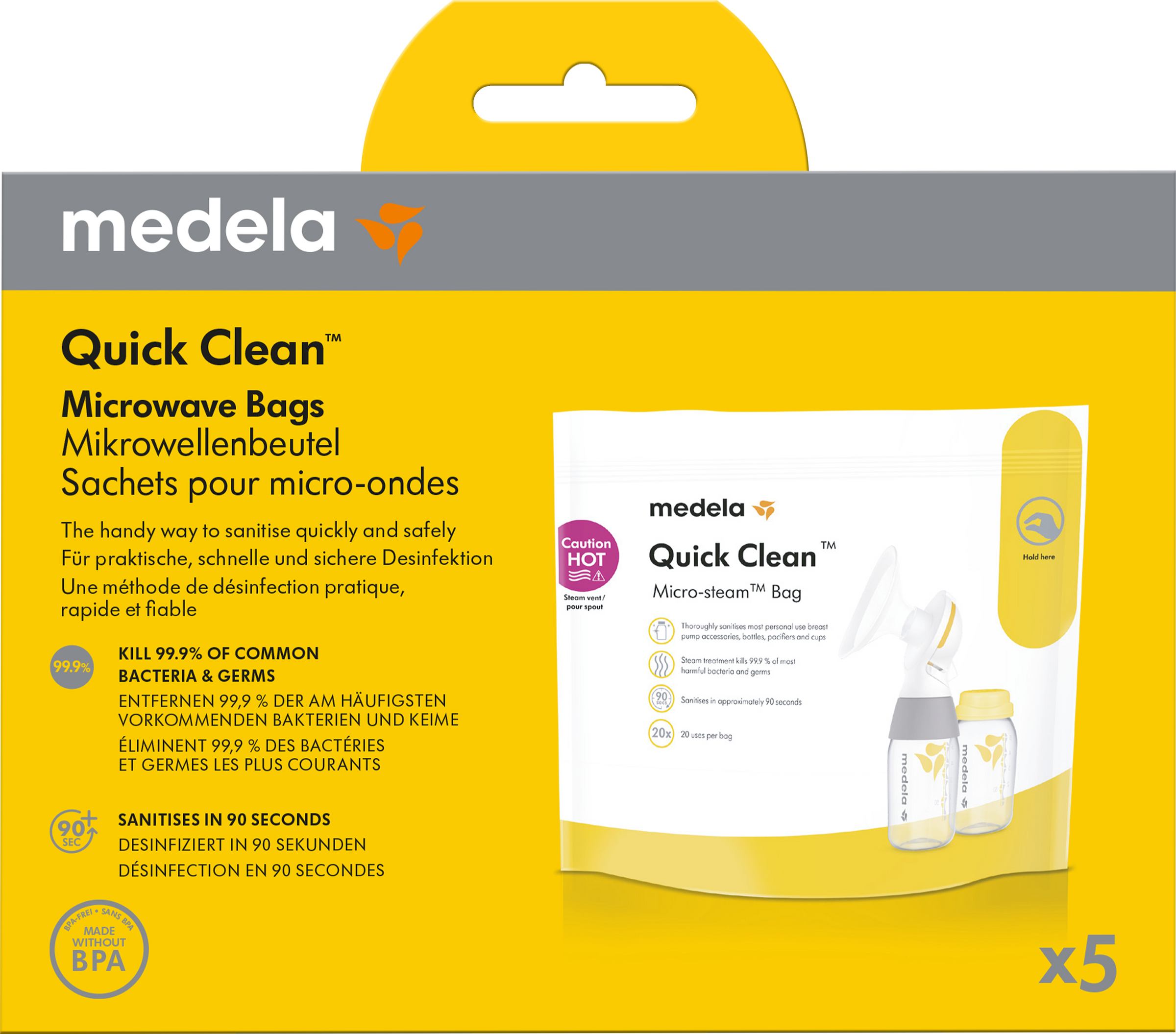 medela Quick Clean mikrobølgeposer