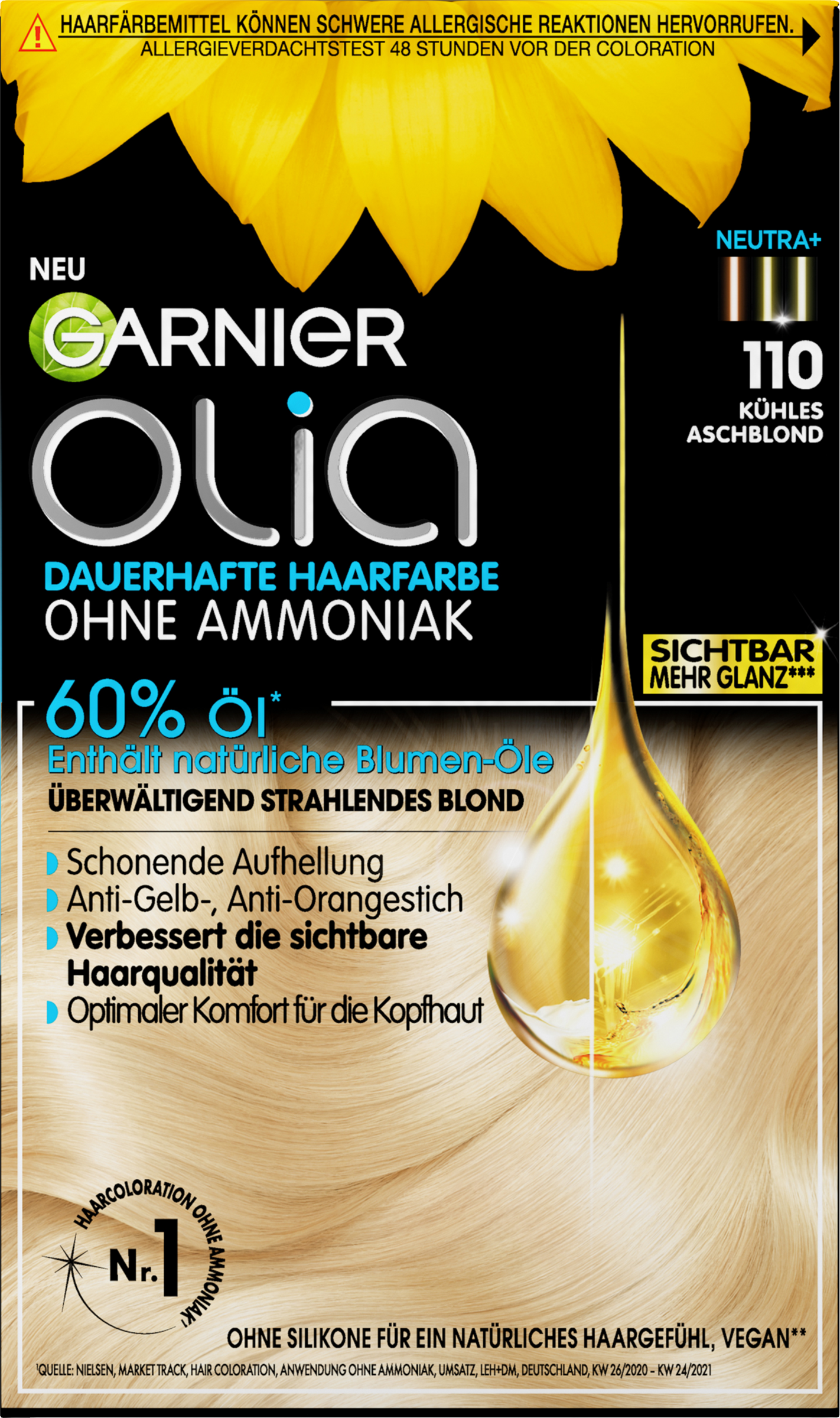 Garnier Olia Langvarig hårfarve 110 Kølig askeblond