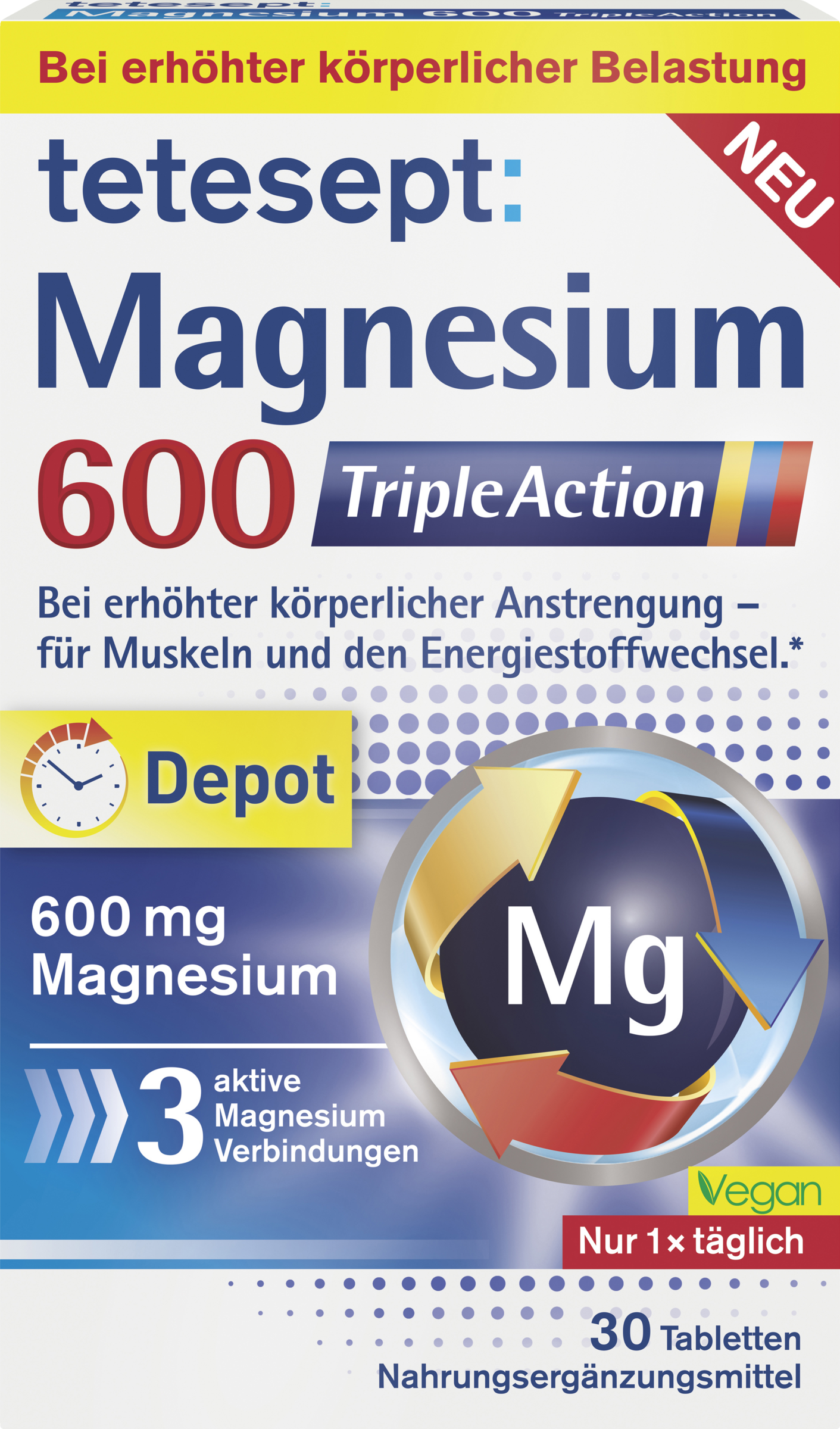 tetesept Magnesium 600 Triple Action tabletter