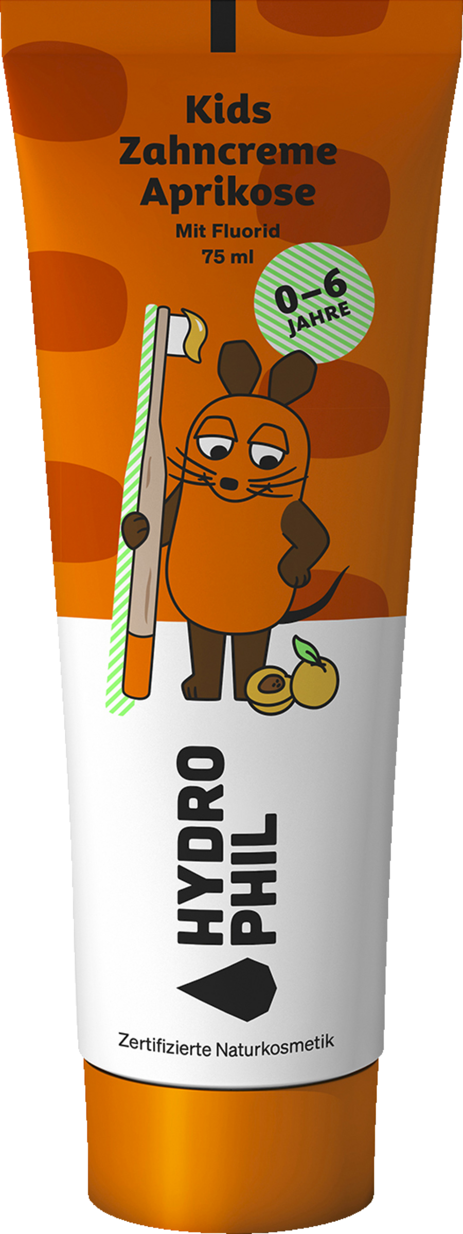 HYDROPHIL Børnetandpasta mus abrikos