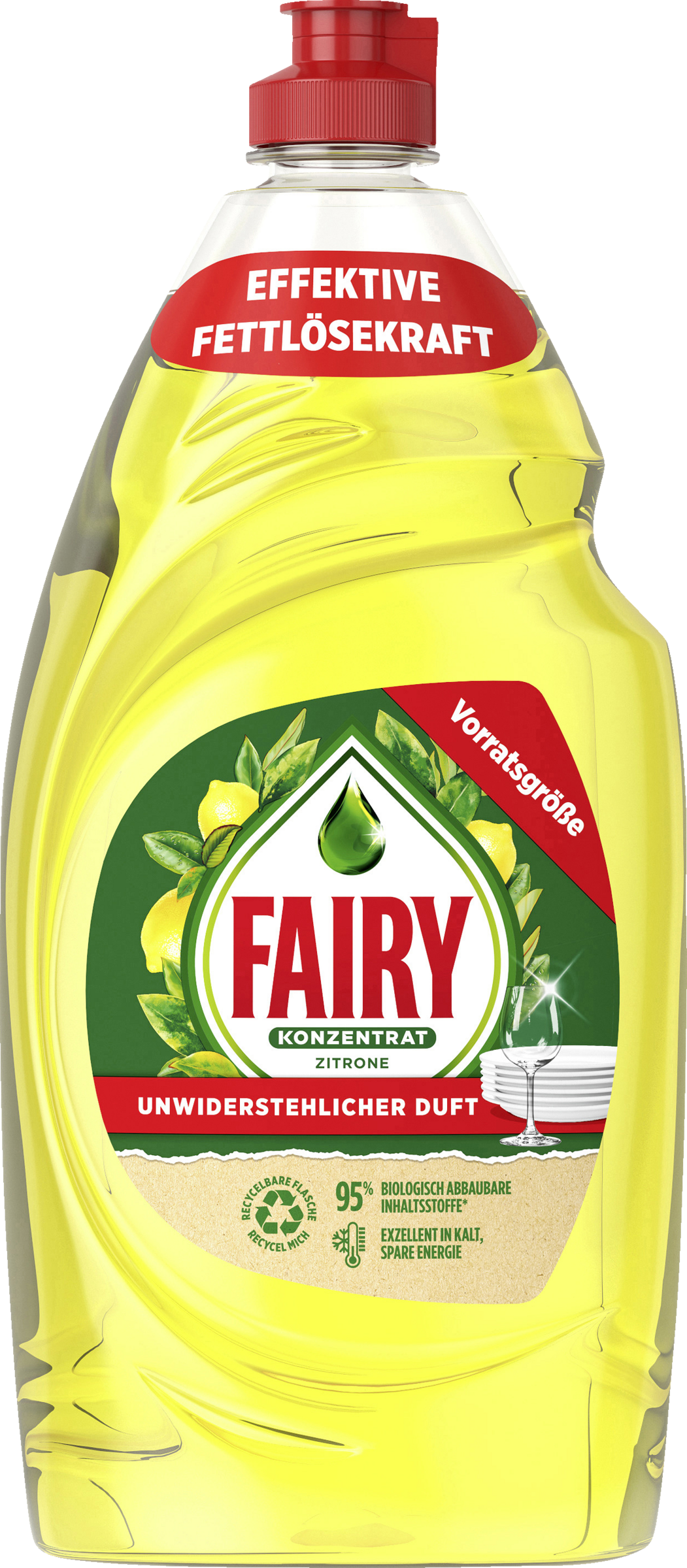 Fairy Opvaskekoncentrat citron stor størrelse