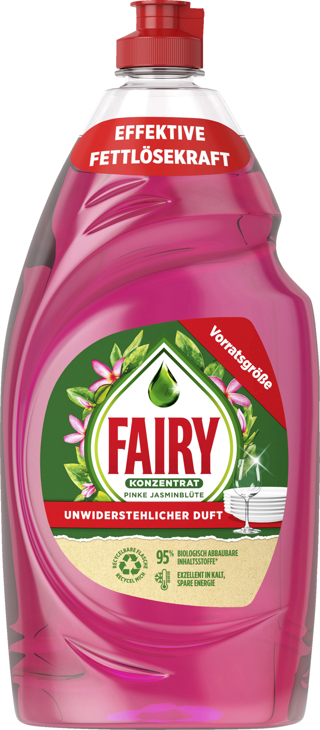 Fairy Opvaskekoncentrat pink jasminblomst stor størrelse