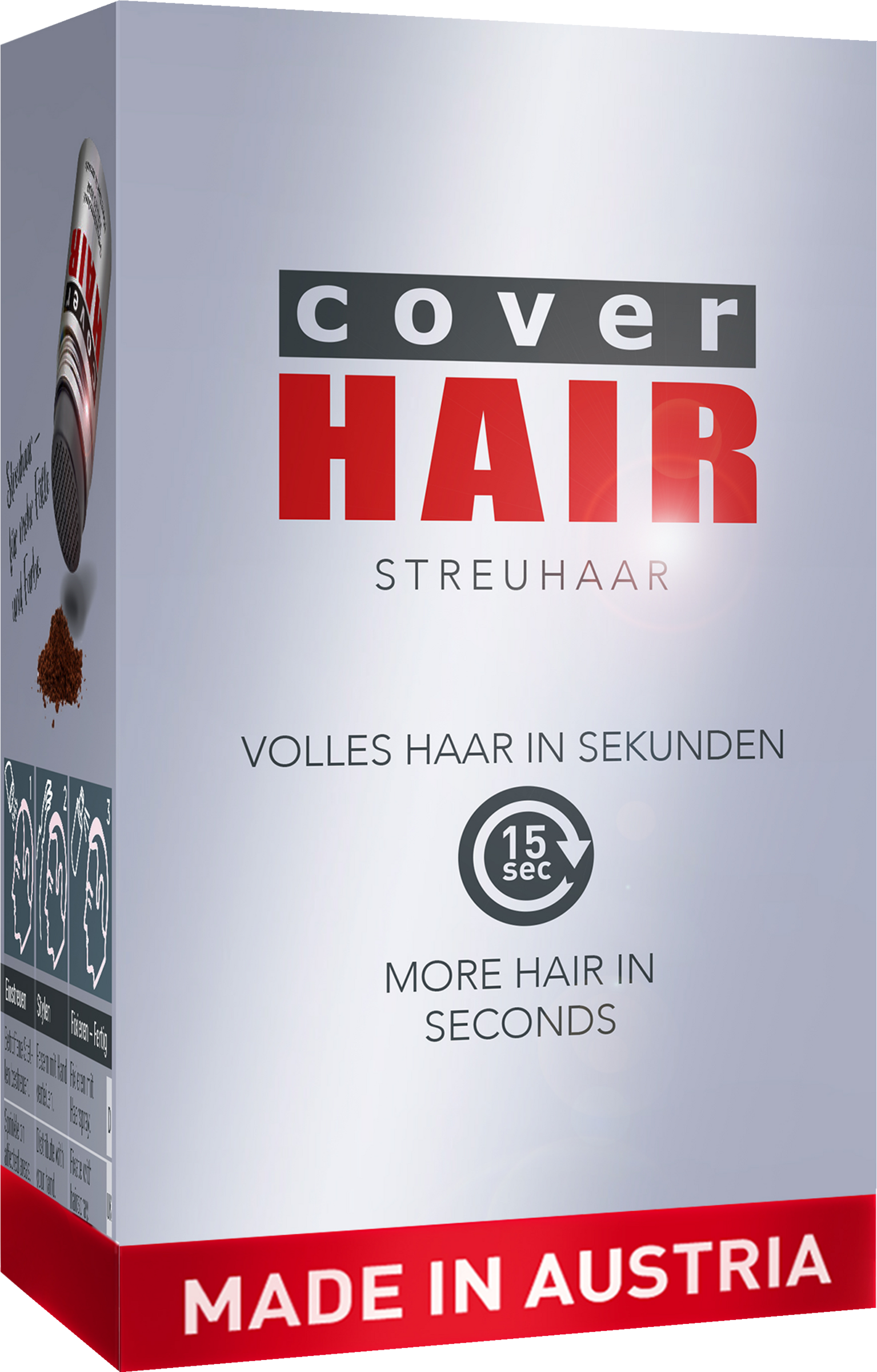 COVER HAIR Tættere hår med hårfibre mørkebrun