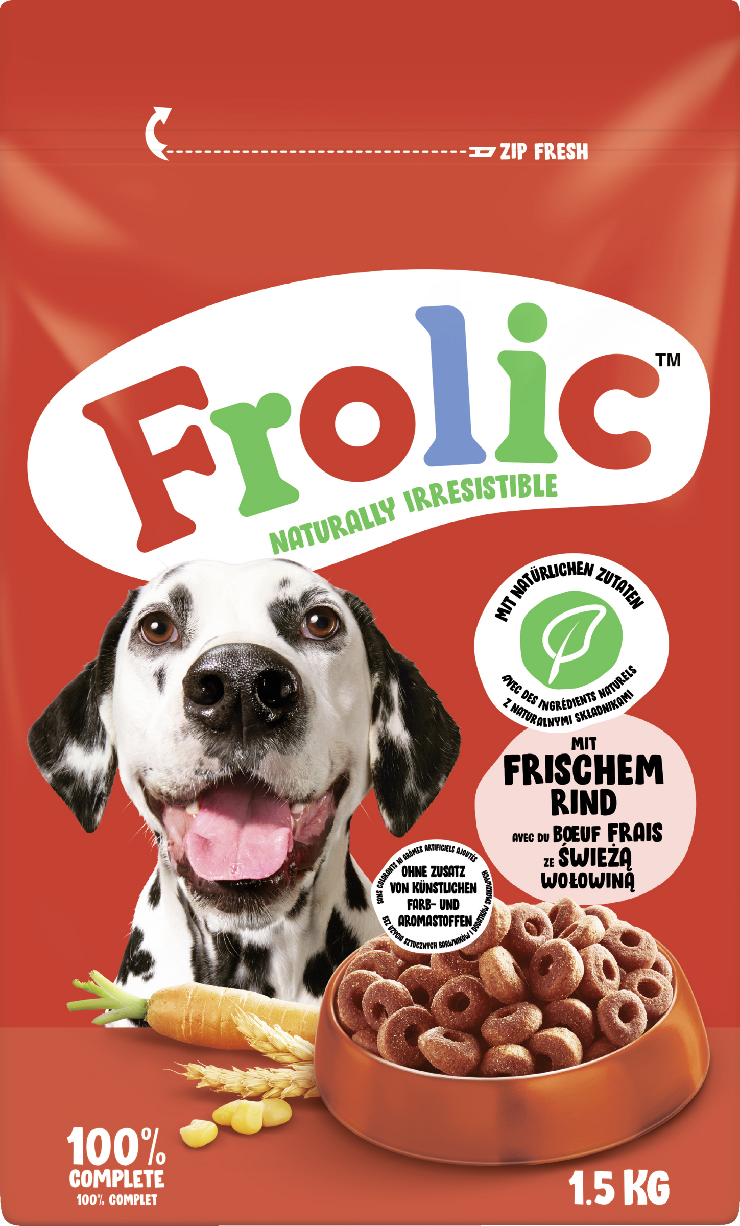 Frolic naturally irresistible tørfoder med oksekød