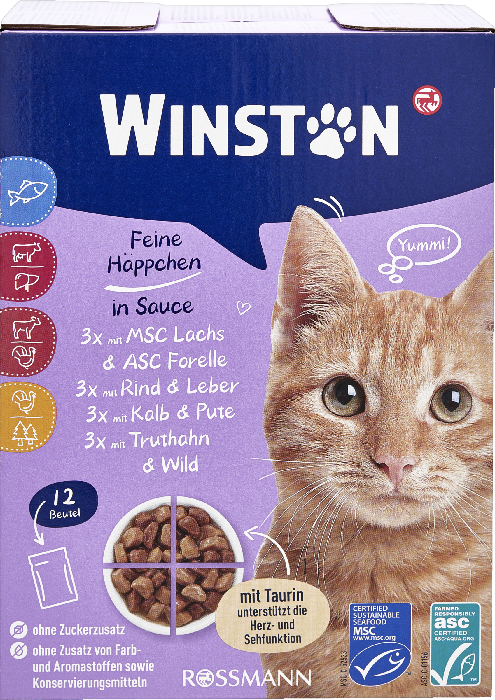 Winston Feine Häppchen i sauce multipack