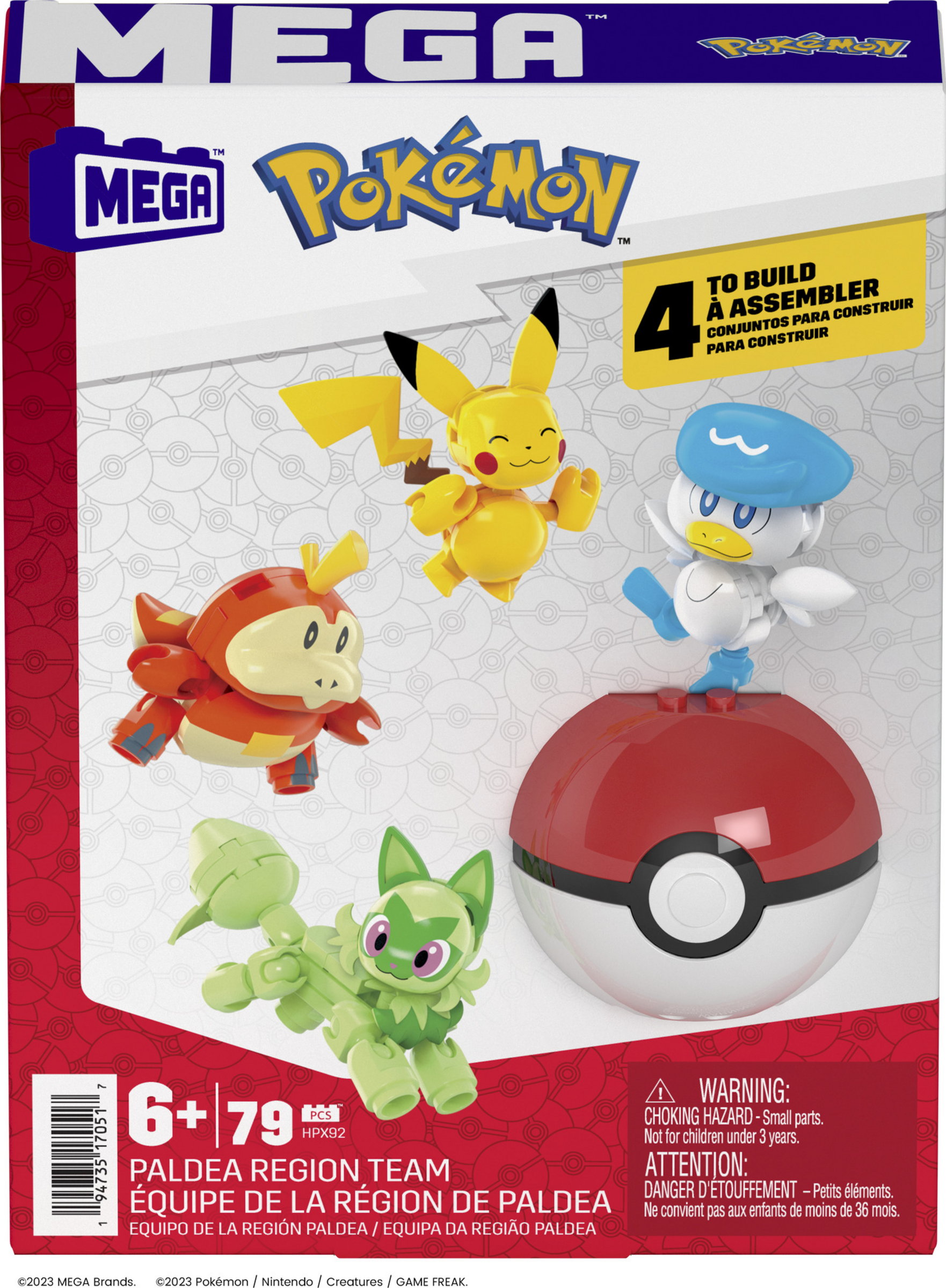 Mattel MEGA Pokémon Paldea Region Team