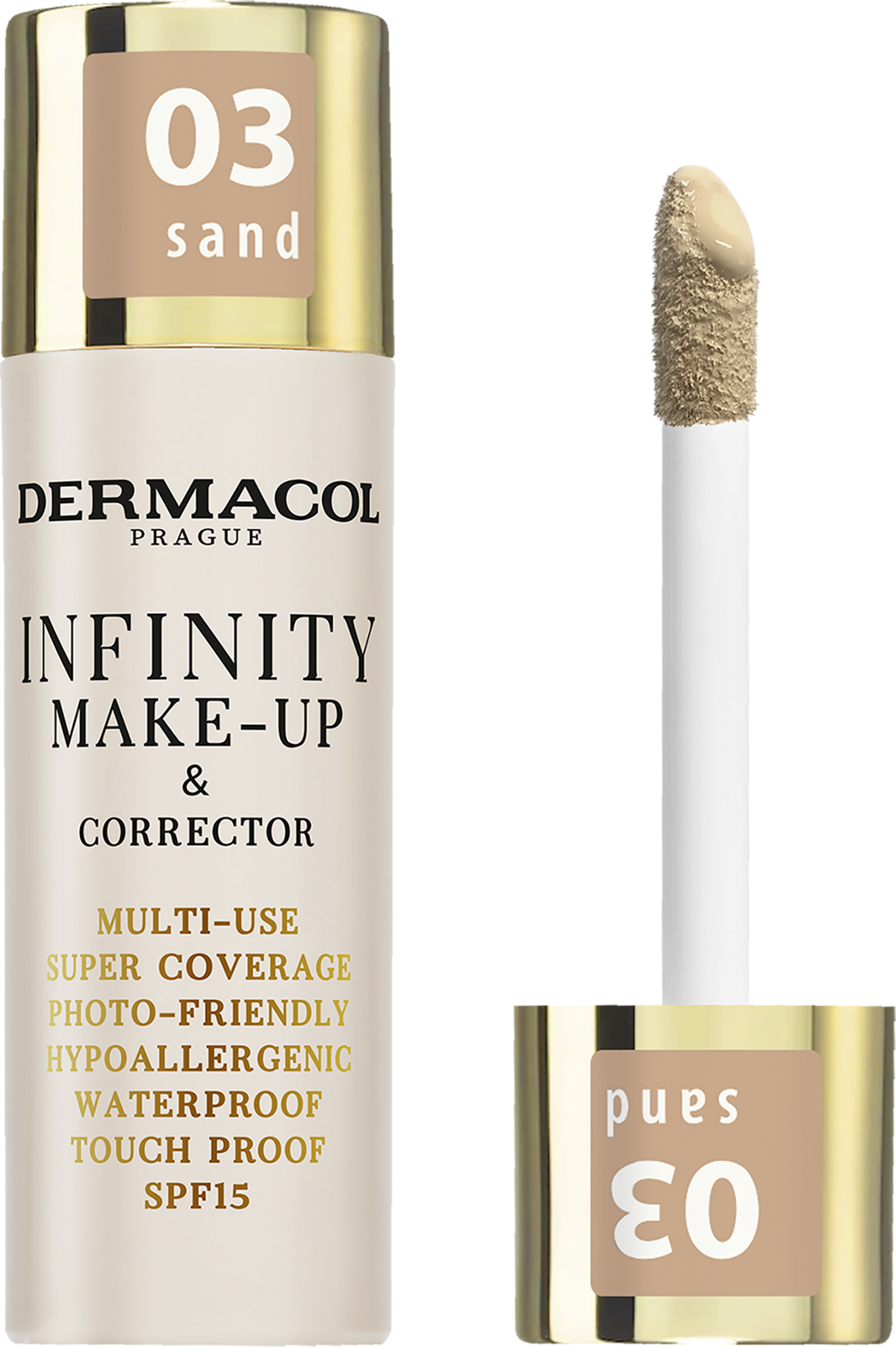 Dermacol Infinity Make-up and Concealer 03 Sand