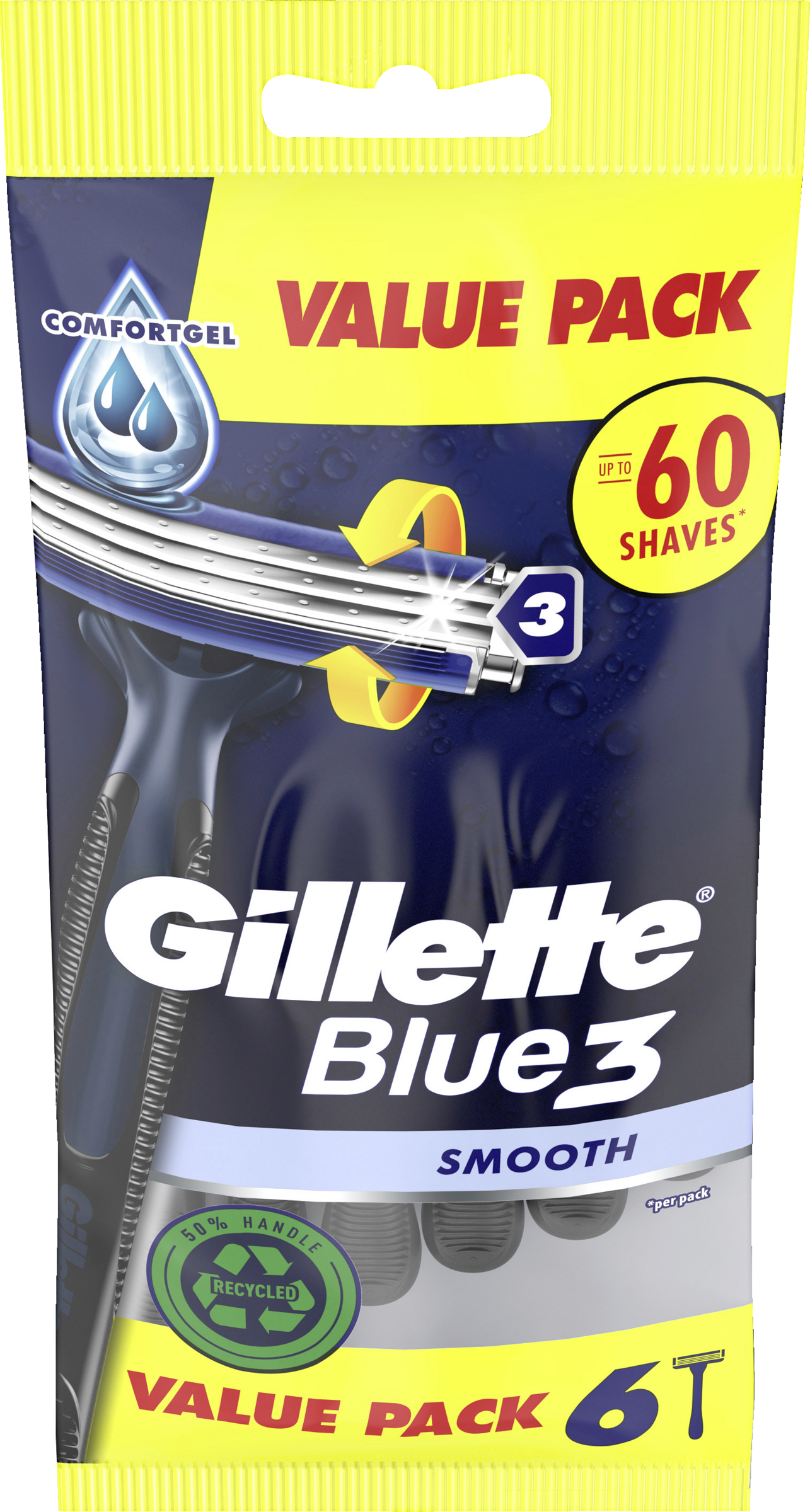 Gillette BLUE 3 smooth engangsshaver