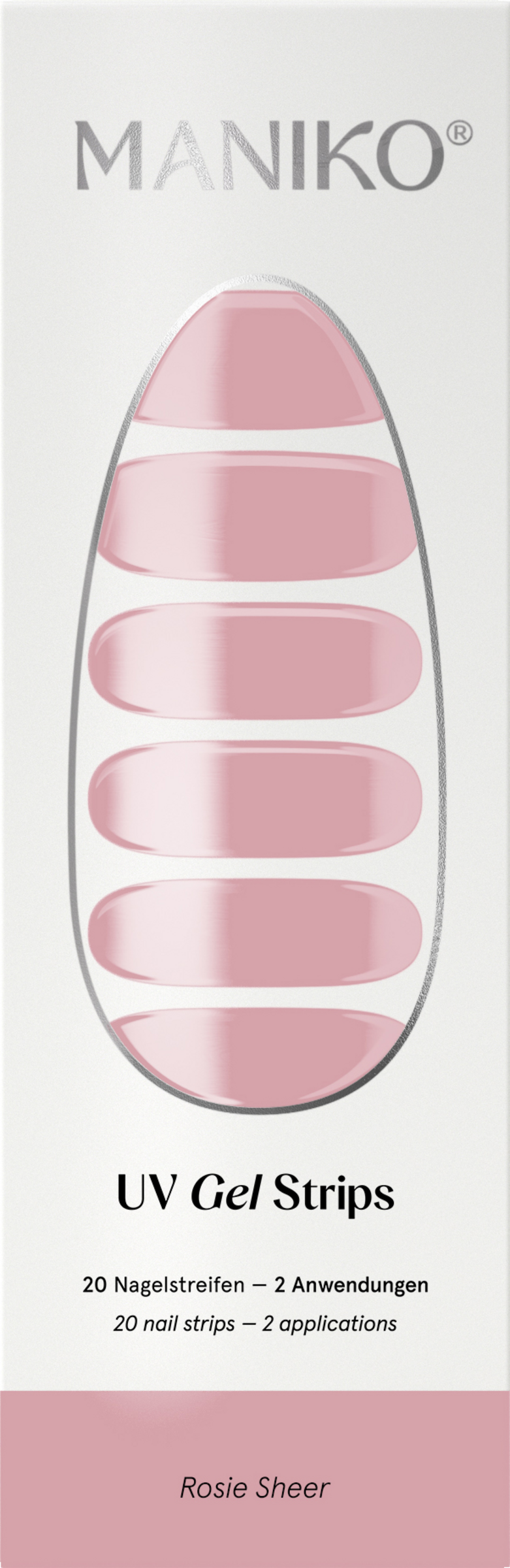 MANIKO UV Gel Strip Rosie Sheer